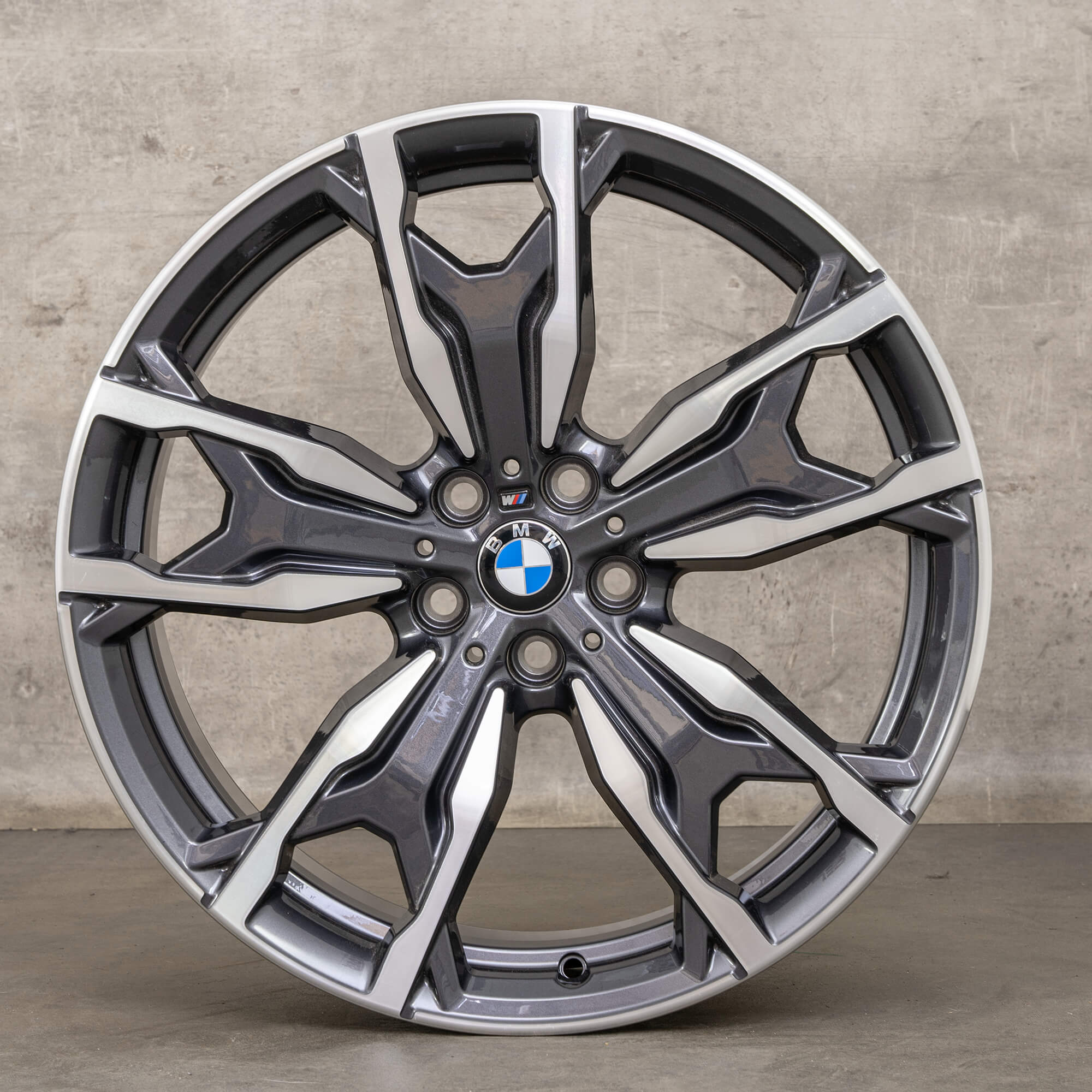 Oryginalne felgi BMW X3 X4 20 cali G01 G02 Styling 787 M 8073791 8073792 orbit grey Polerowane NOWOŚĆ