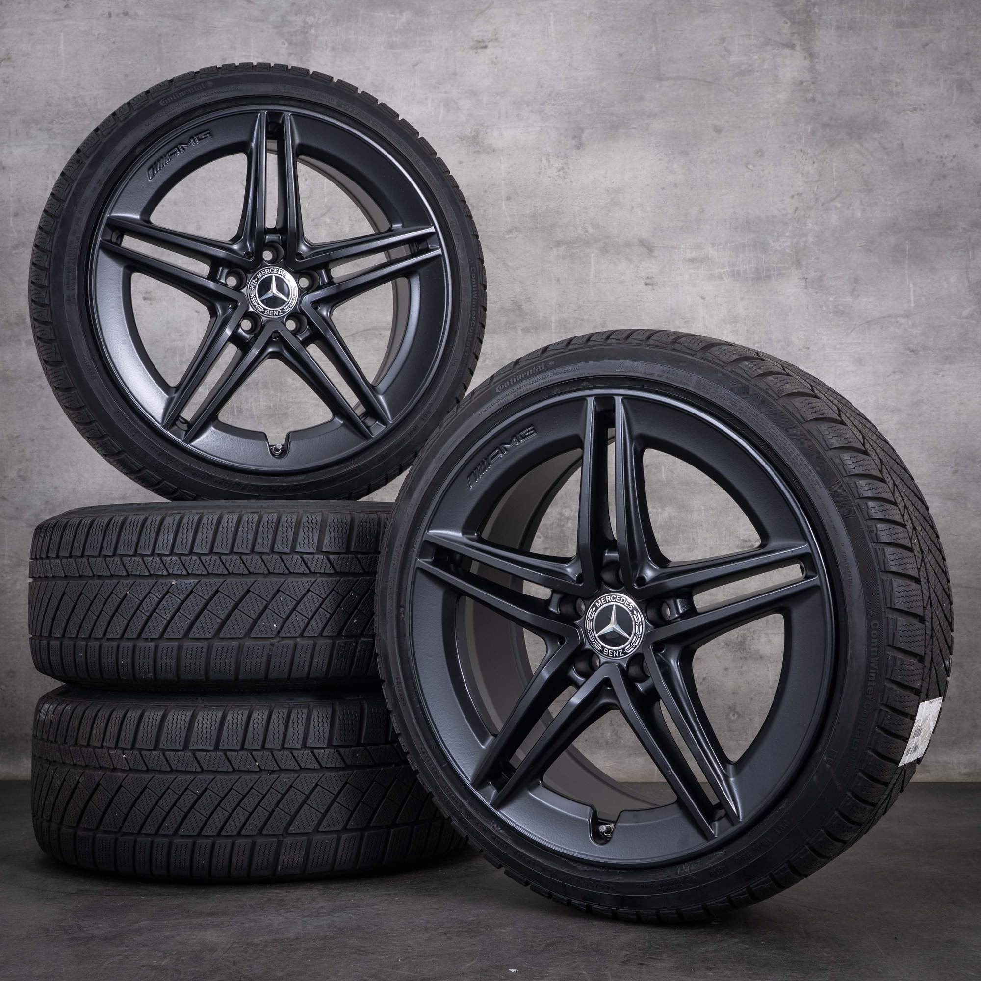 Originální zimní kola Mercedes-Benz Třídy A A 45 CLA 45 AMG 19 palců W177 X118 C118 disky A1774012300 matná černá