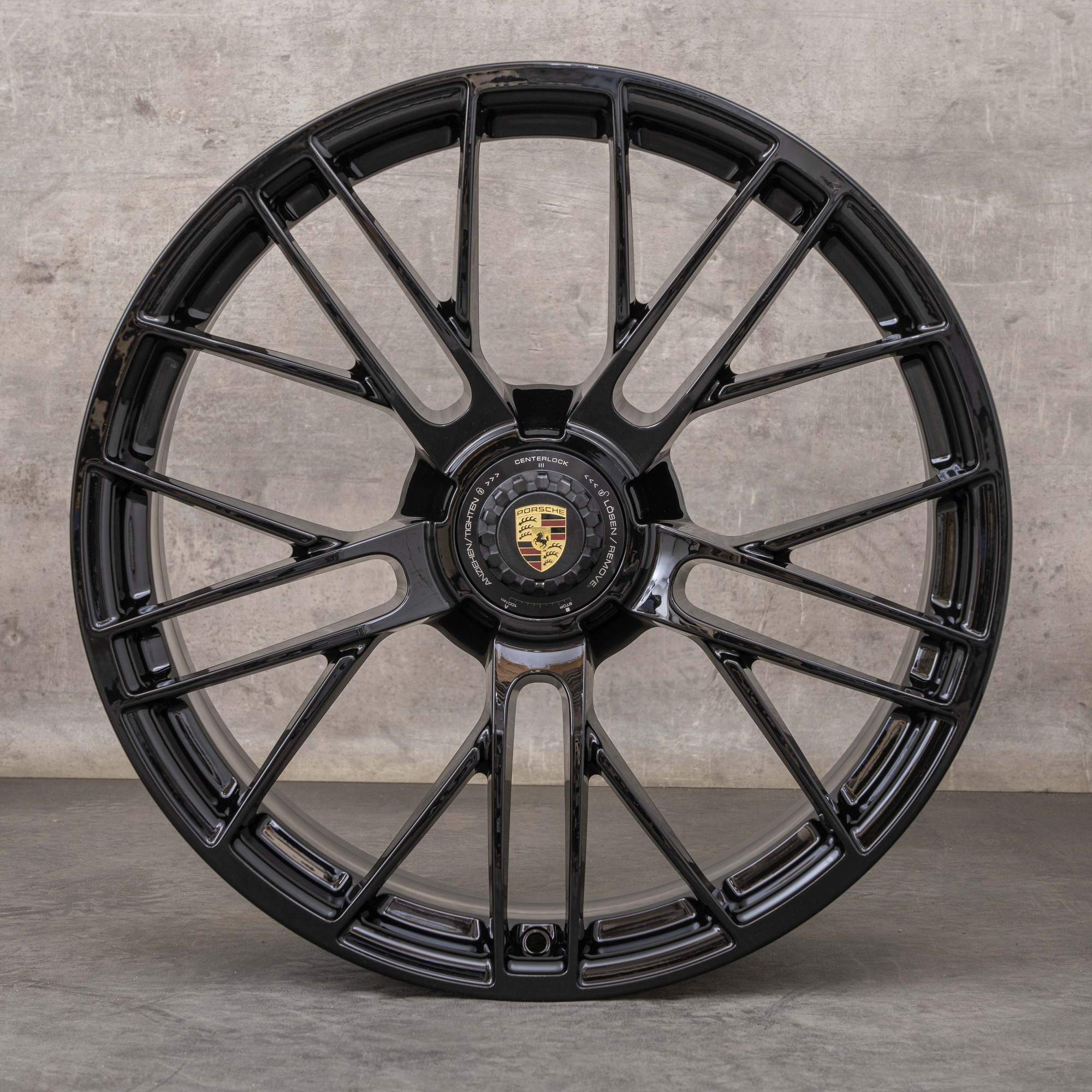 Alkuperäiset Porsche 992 II vanteet 20 21 tuuman Turbo S 992601025GN 992601025HE musta kiiltävä UUSI