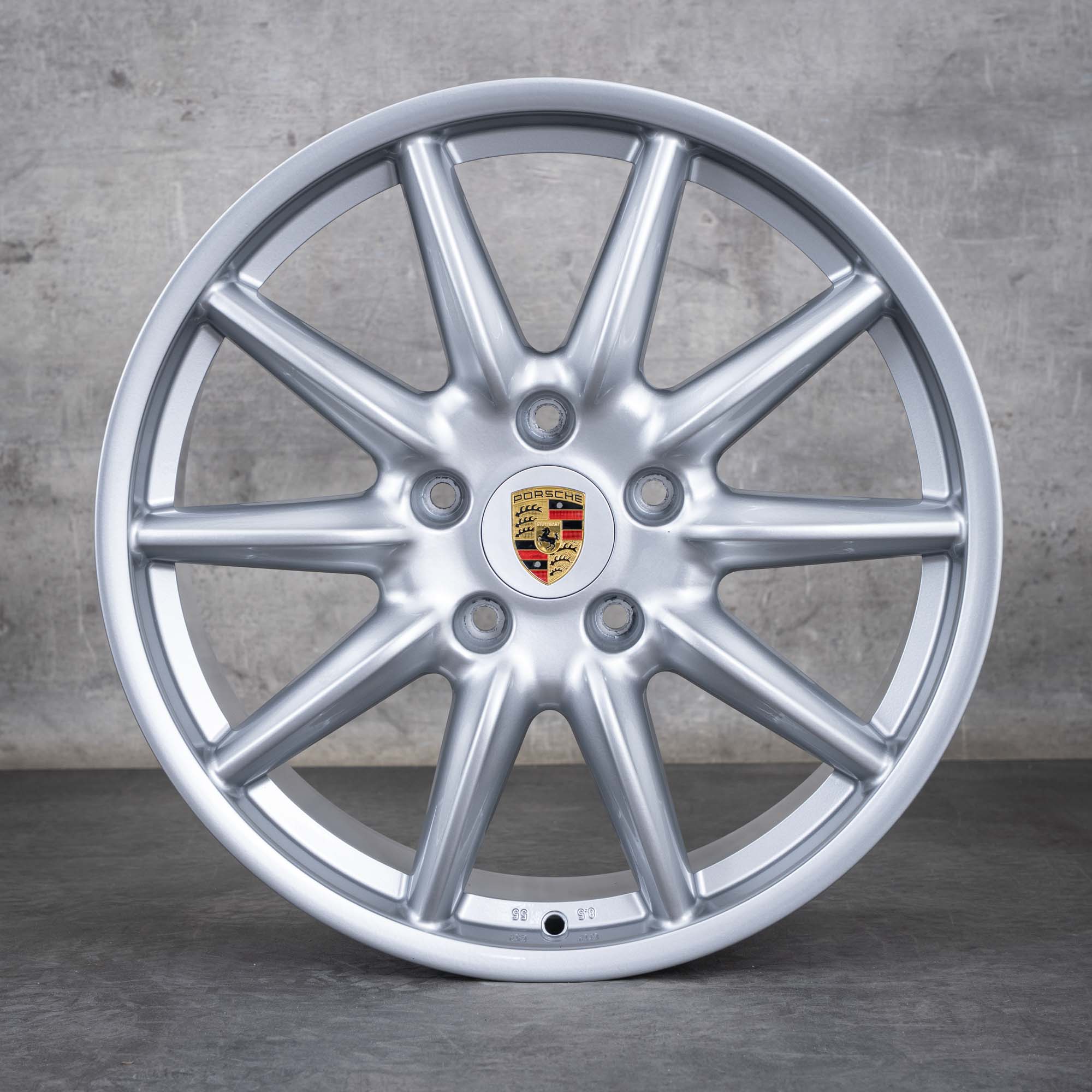 Oryginalna felga Porsche 997 Carrera 19 cali C2 C4 99736215655 srebrna błyszcząca