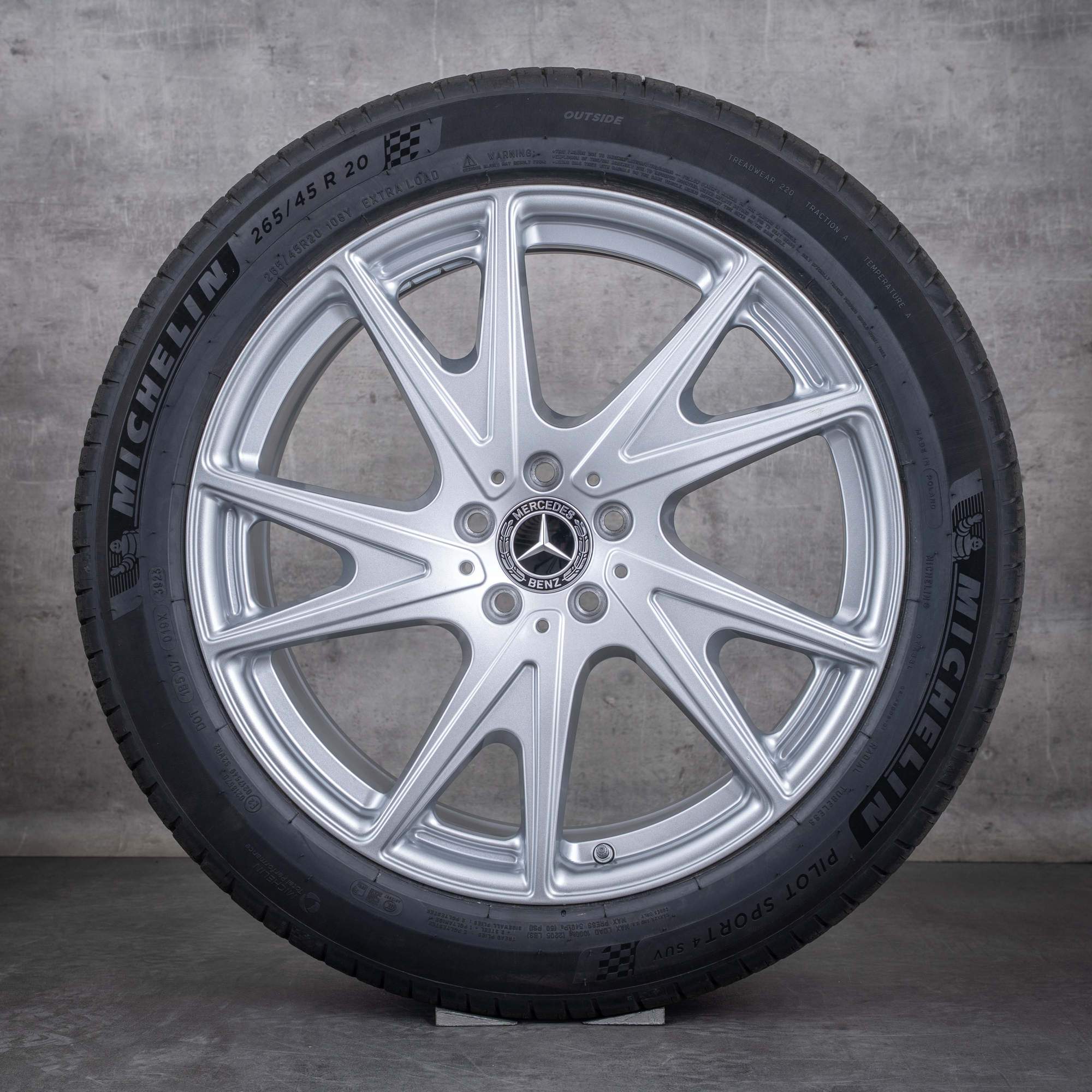Alkuperäiset Mercedes Benz GLC EQ vanteet 20 tuuman X540 kesäpyörät A5404010400 A5404010500 silver glossy