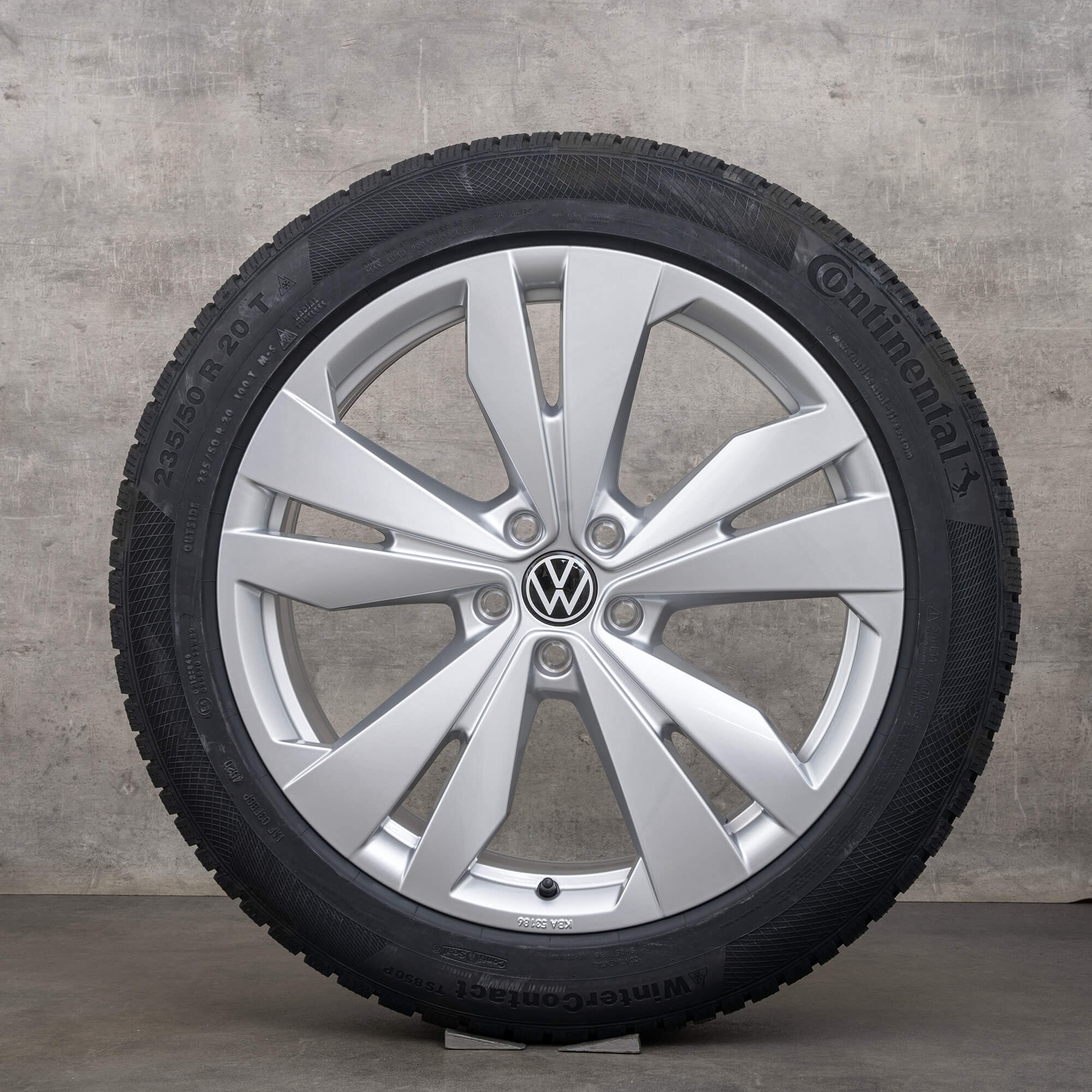 Originele VW ID.4 winterwielen 20 inch E2 velgen Loen 11A071490 zilver nieuw