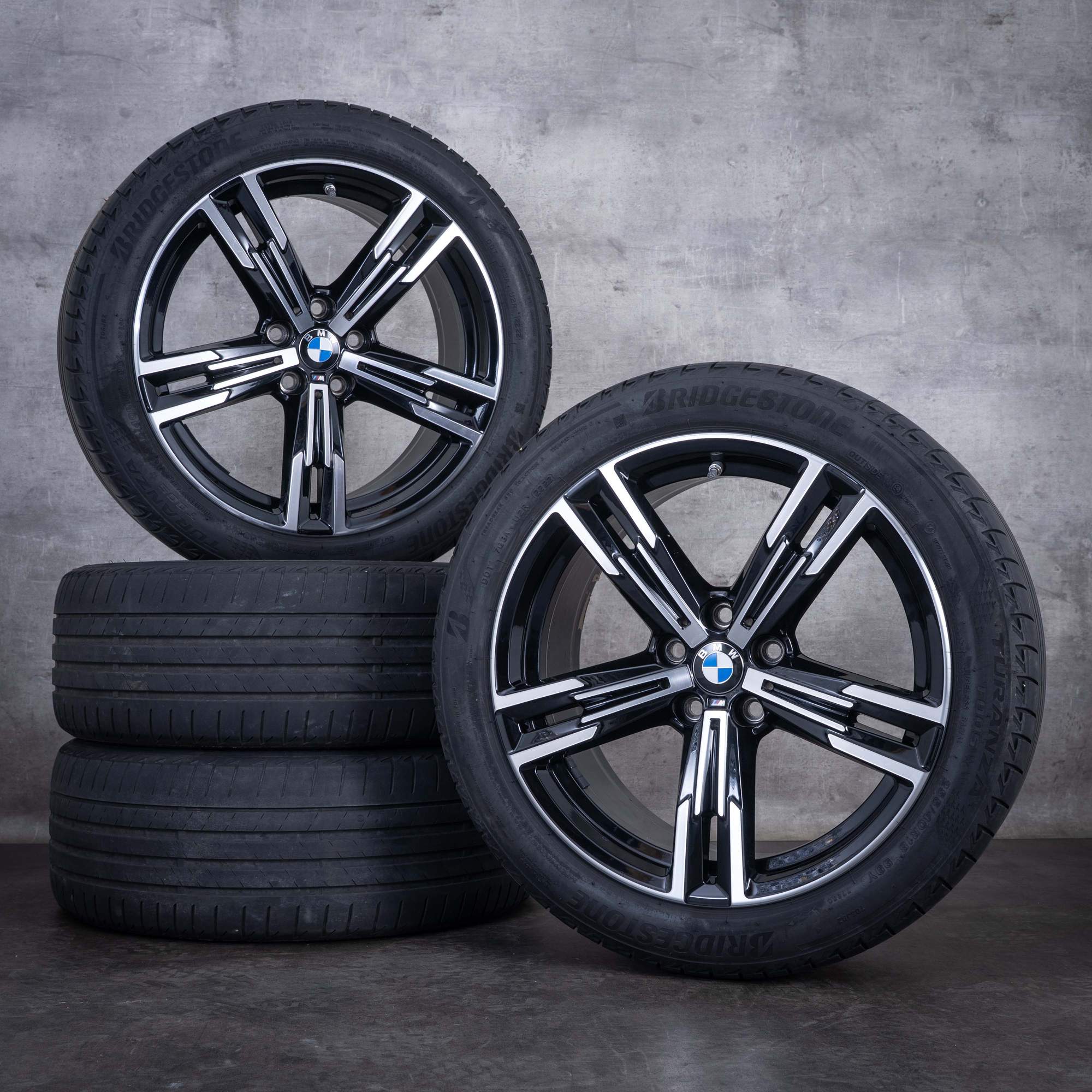 Original BMW 2er 3er 4er Felgen 18 Zoll G20 G21 G22 G23 G42 Coupé Sommerräder Syling 848 M 8746631 8746632 jet black glanzgedreht