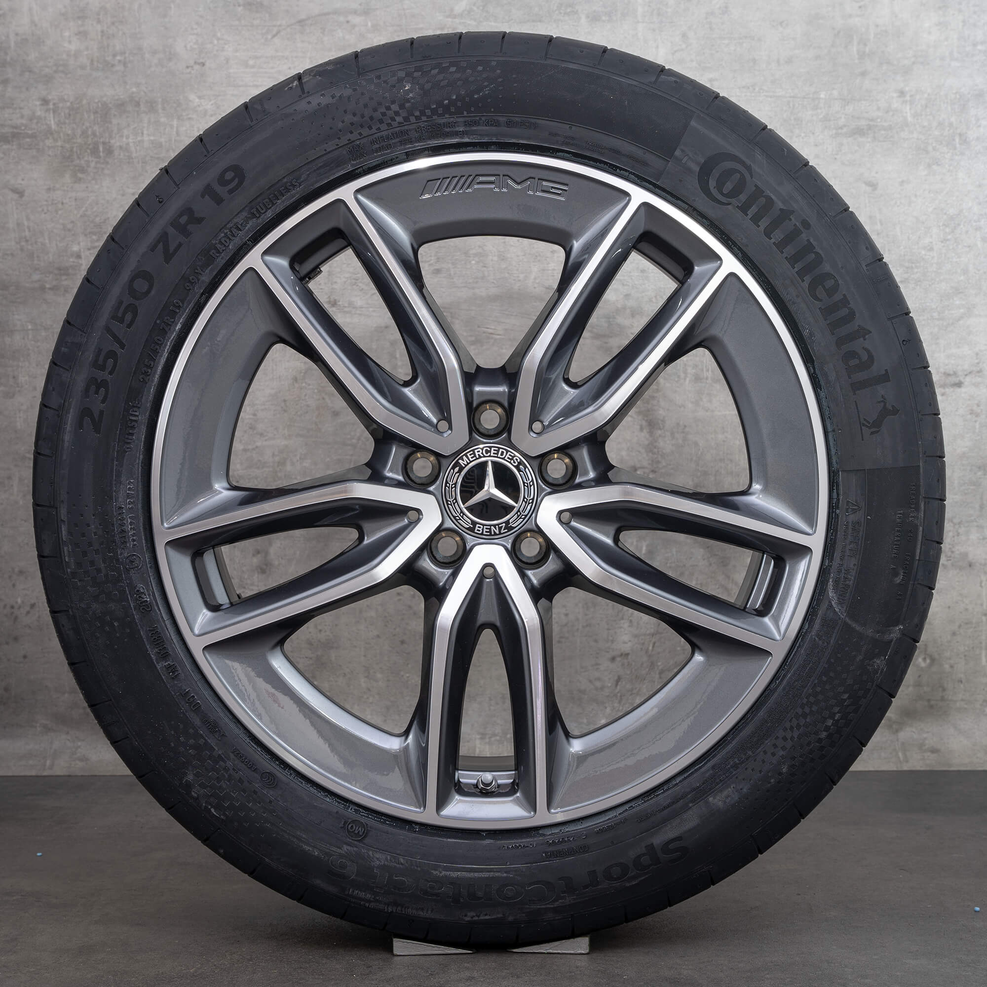 Original Mercedes Benz GLA GLB 35 45 & S AMG Jantes 19 pouces H247 X247 Sommerrder A2474011800 himalaya grey brillant NEUF