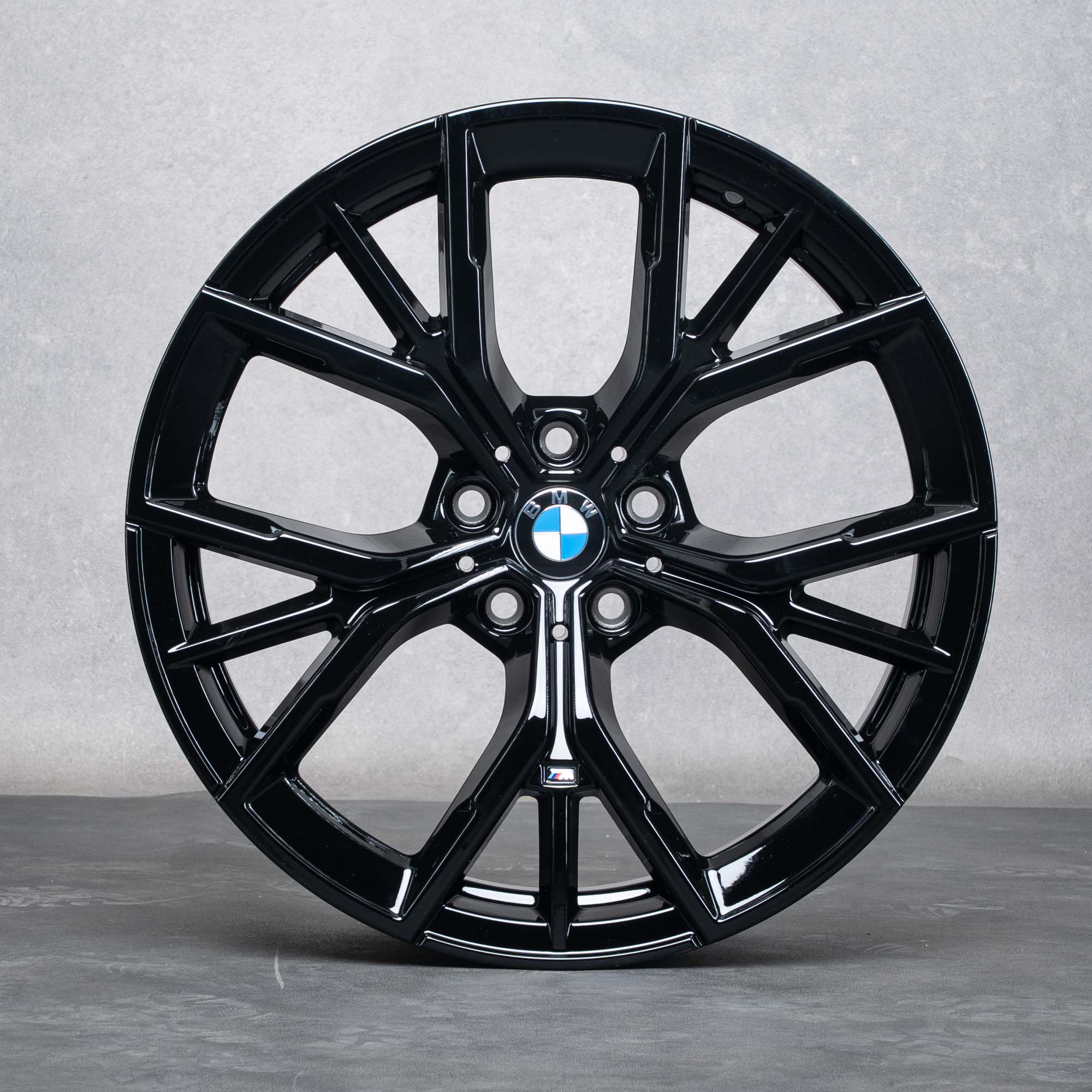 Oryginalał BMW seria 5 felgi 19 cali G30 G31 koła letnie stylizacja 845 8747234 czarny błyszczący