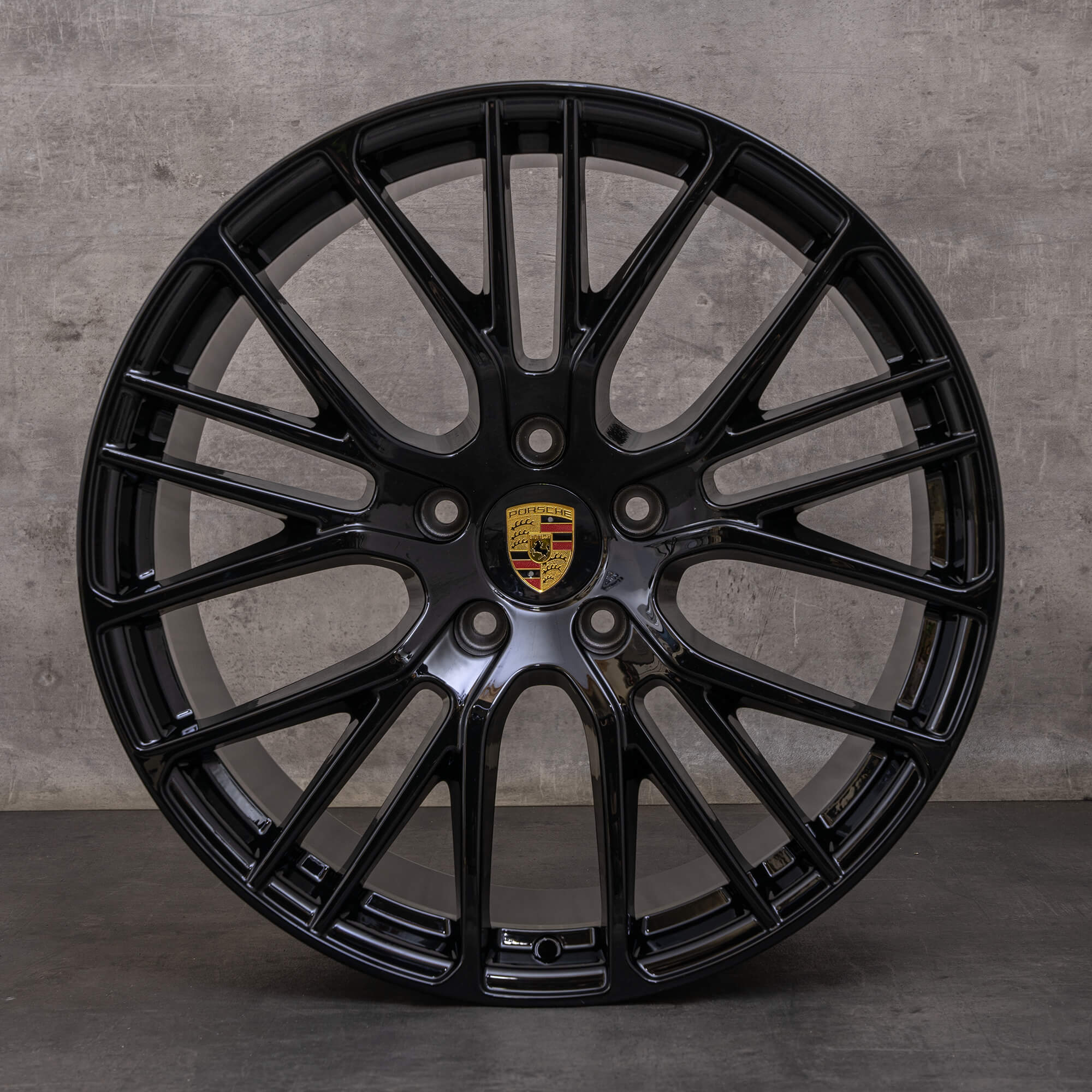 Alkuperäiset Porsche Panamera talvirenkaat 21 tuuman 971 vanteet 971601025AP 971601025CA Exclusive GTS musta kiiltävä UUTUUS