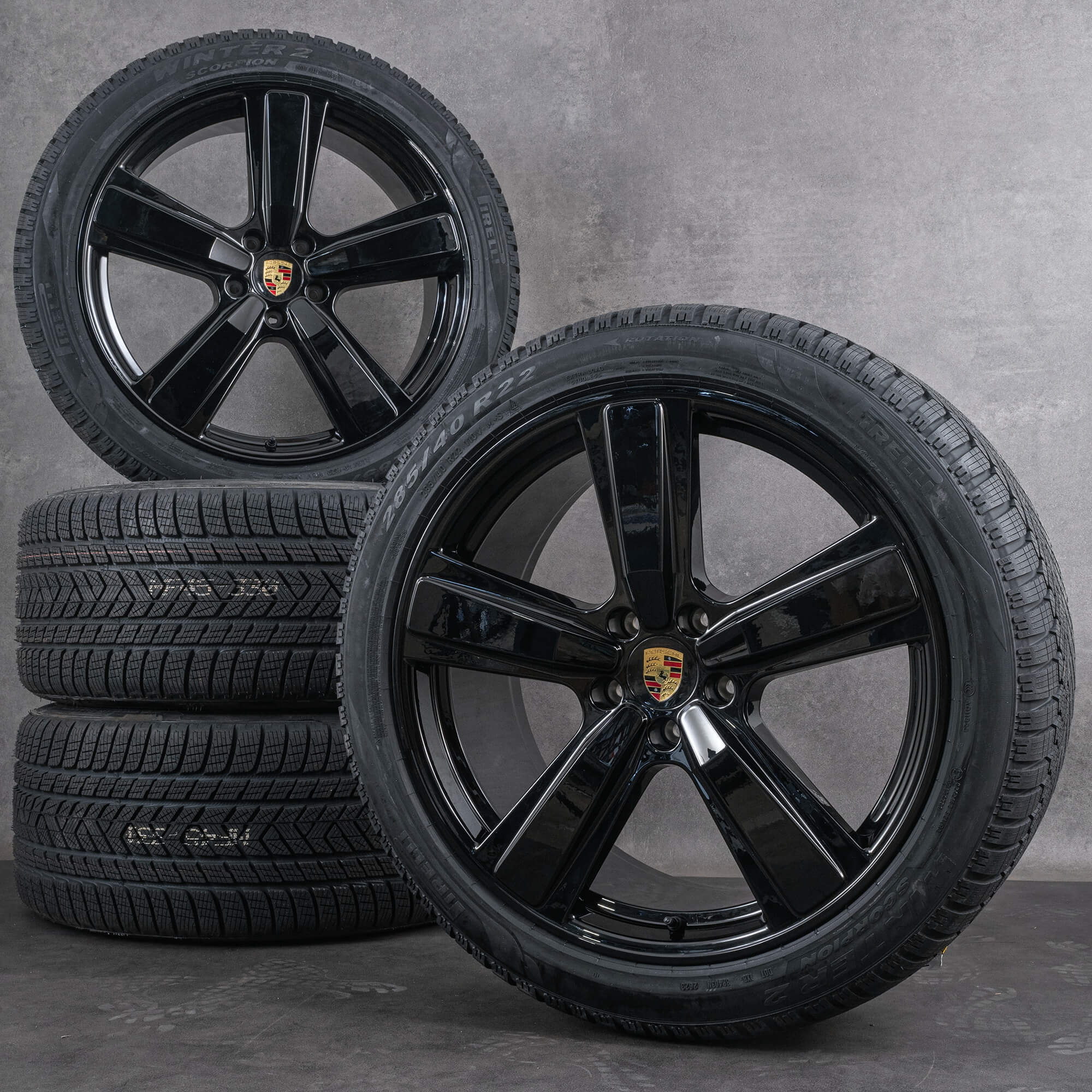 Original Porsche Cayenne Felgen 22 Zoll Winterreifen Winterräder NEU Exclusive