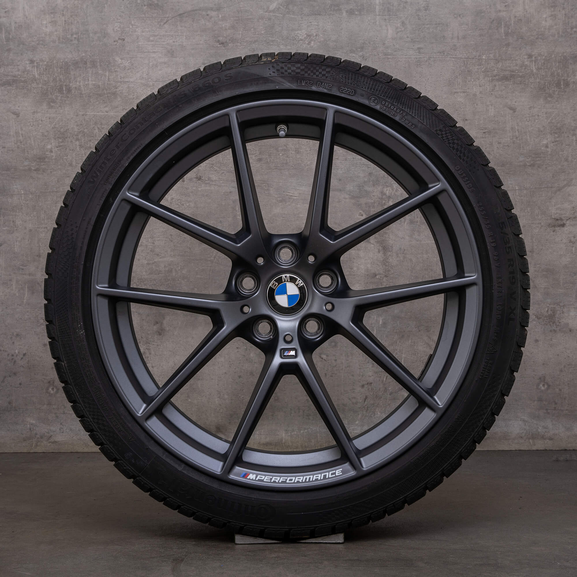 Originele BMW 2 serie 3 4 OEM winterwielen 19 inch G42 G20 G21 G22 G23 velgen 898 M 6895390 6895391 ijzergrijs