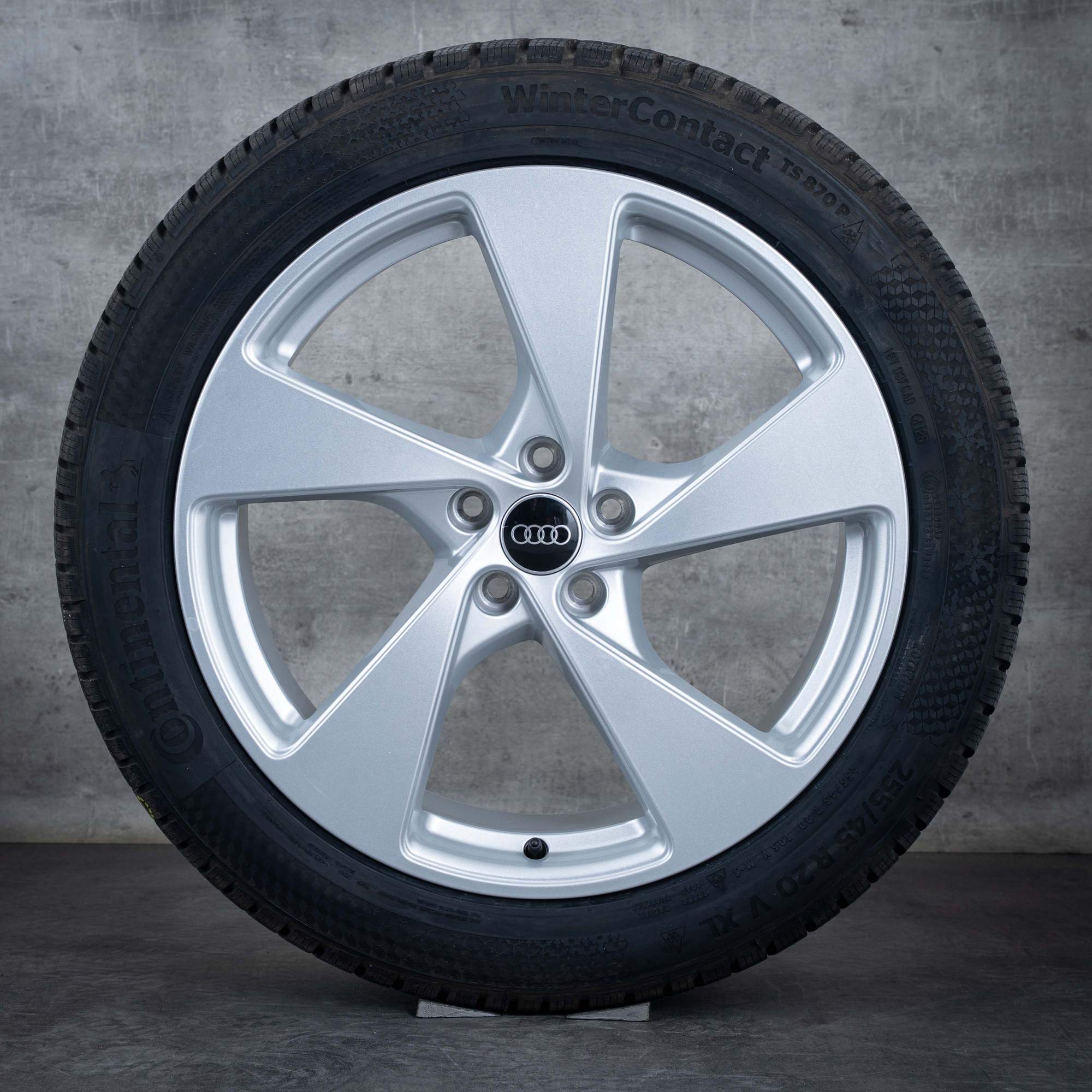 Oryginał Audi Q5 SQ5 koła zimowe 20 cali Felgi FY GU 8MA601025G srebrne błyszczące
