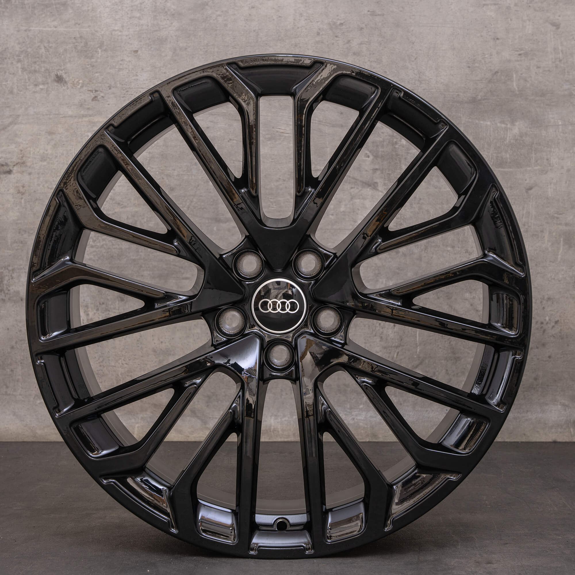 Original Audi A5 S5 Felgen 20 Zoll B10 8B3601025Q schwarz hochglanz NEU