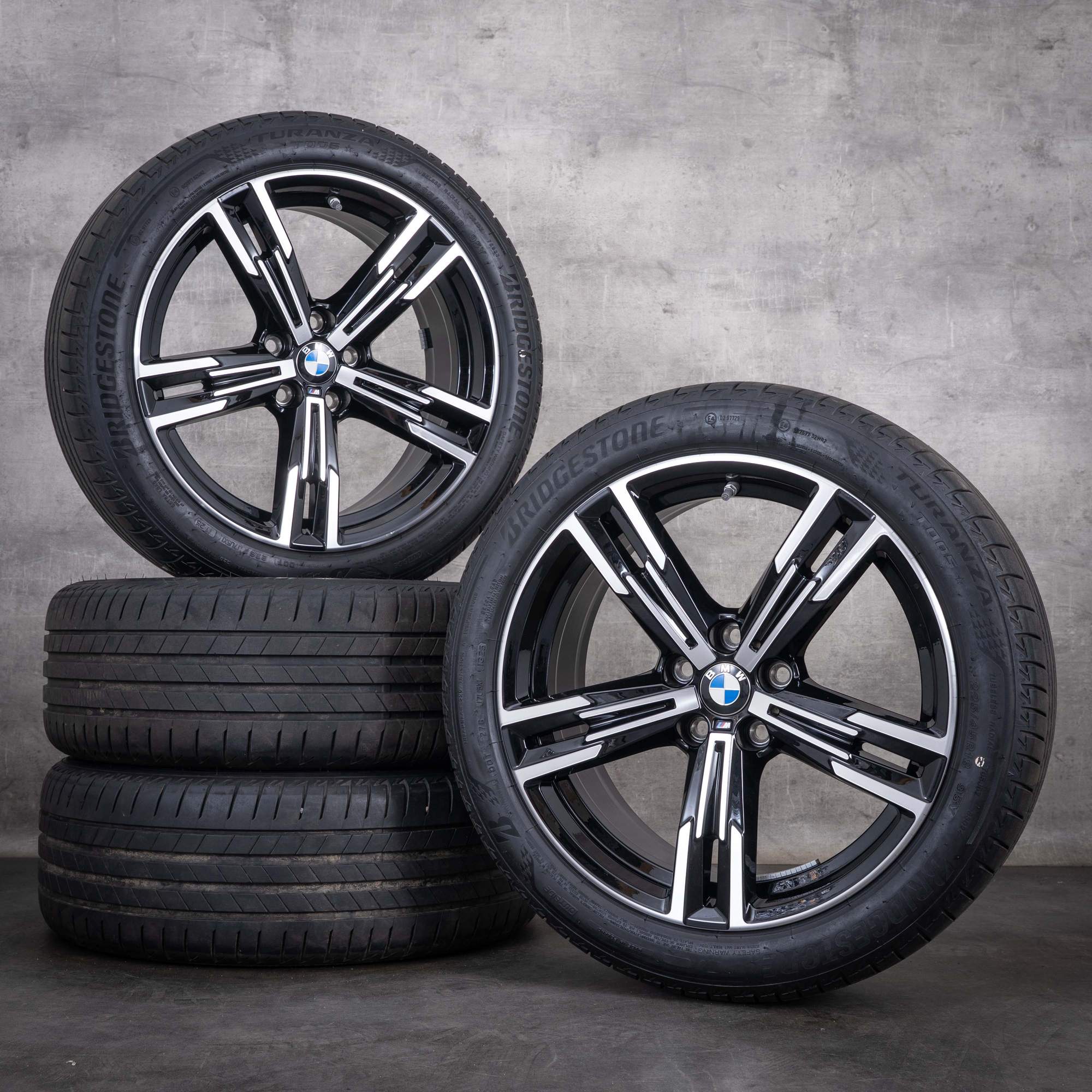 Originální disky BMW řady 2 3 4 18 palců G42 G20 G21 G22 G23 letní kola styl 848 M 8746631 jet black diamond cut
