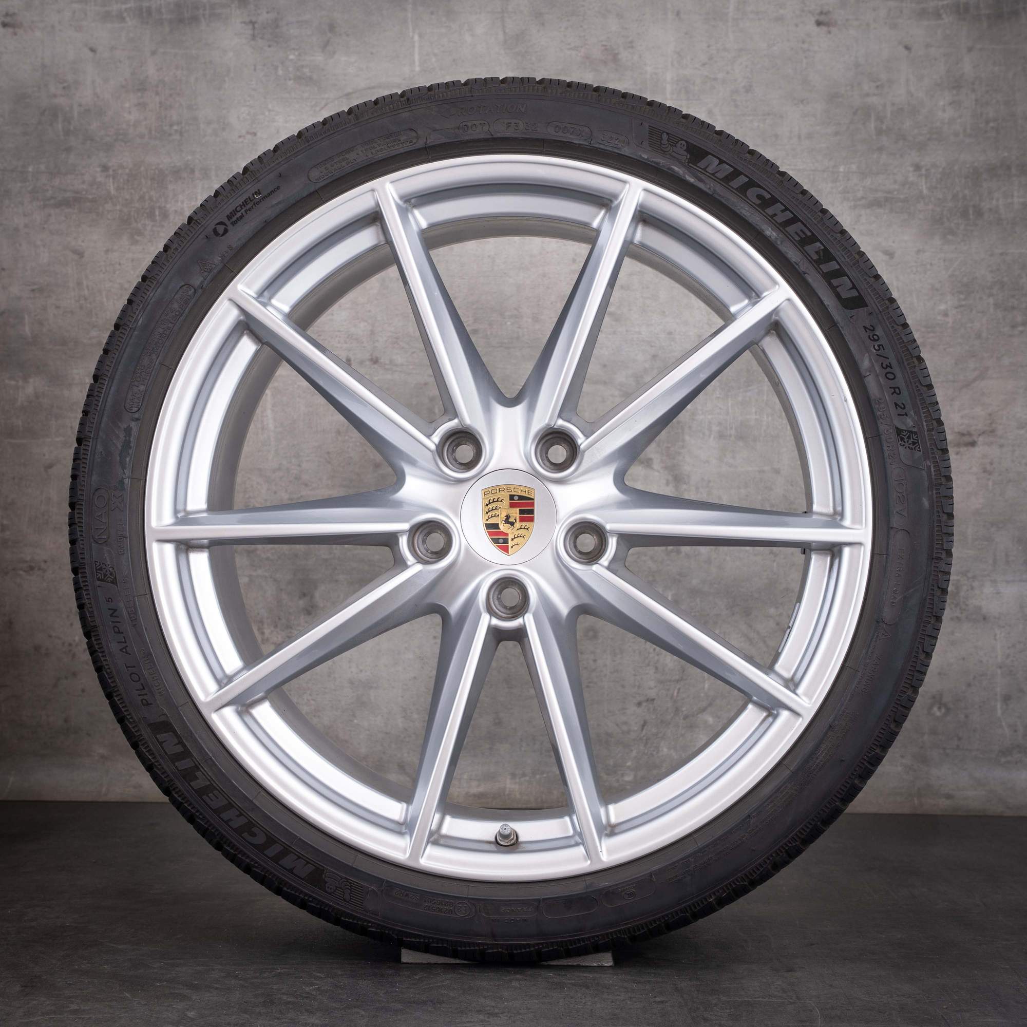 Original Porsche 992 I Winterräder 20 21 Zoll Felgen 992601025C 992601025E Carrera S Rad silber glanz