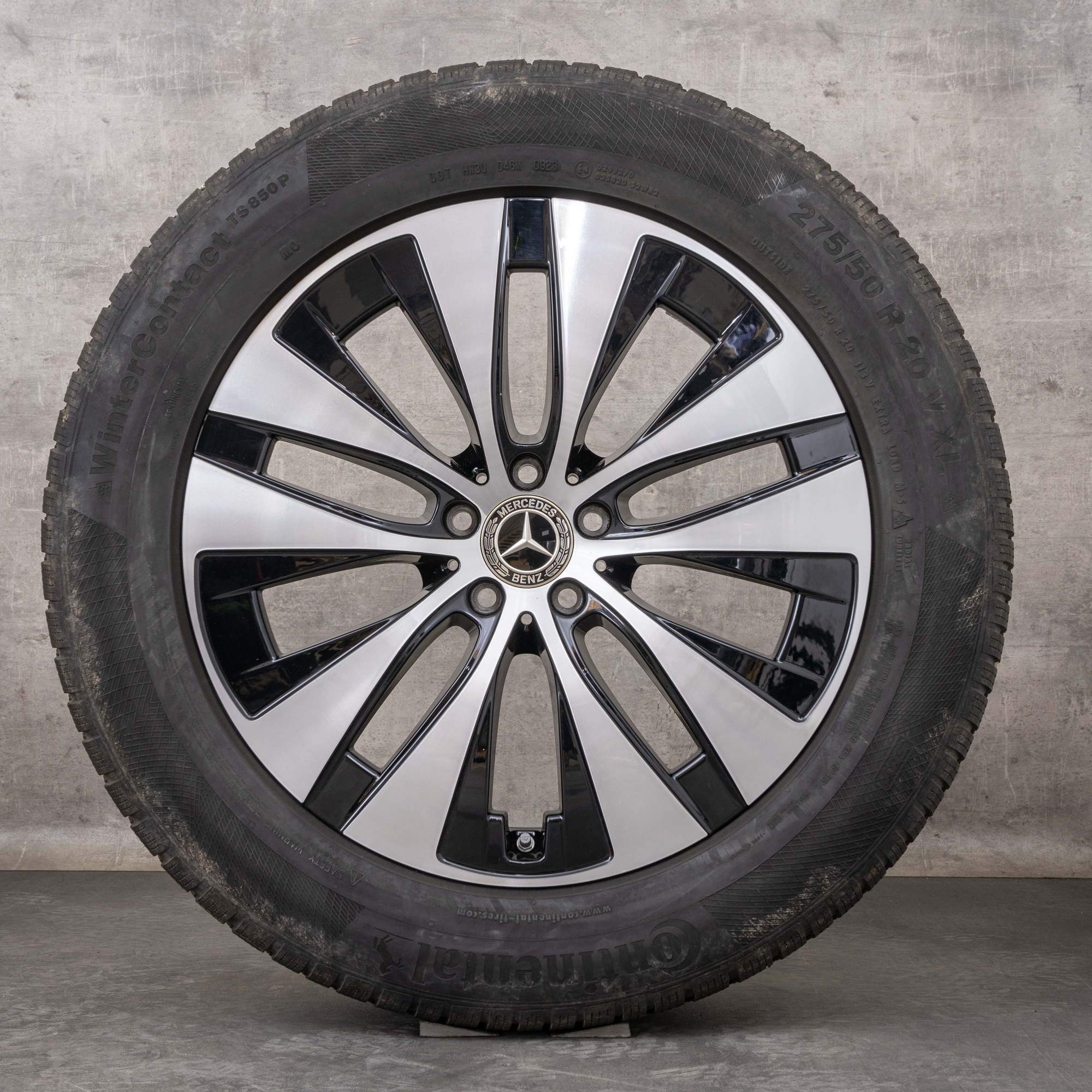 Oryginalne koła zimowe Mercedes Benz GLE 20 cali V167 C167 Felgi A1674013301 A1674013401 czarne Polerowane