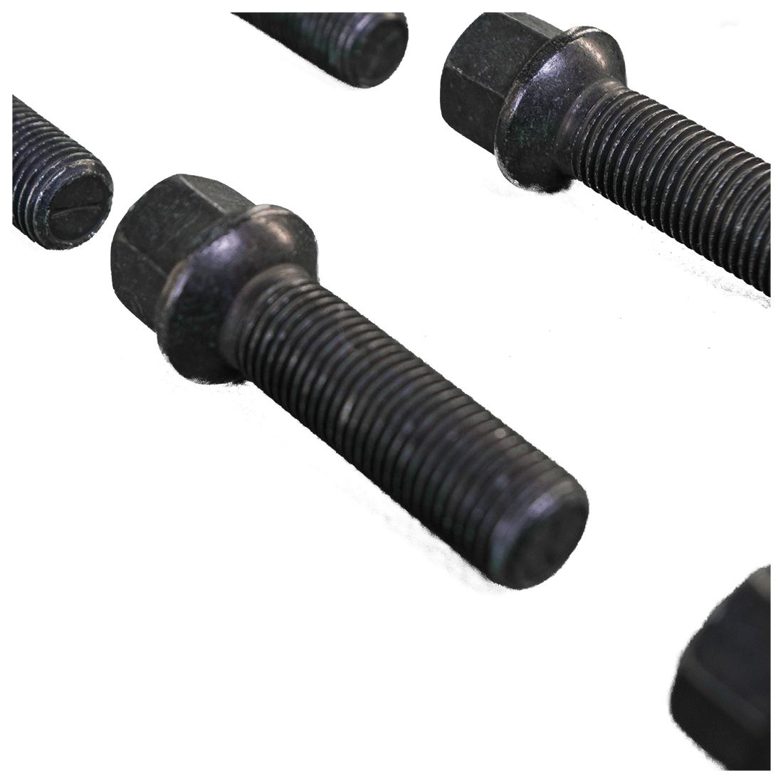 20x Radschrauben Kugelbund M14 x 1,5 x 45 mm schwarz für Mercedes GLE GLS W166 C292