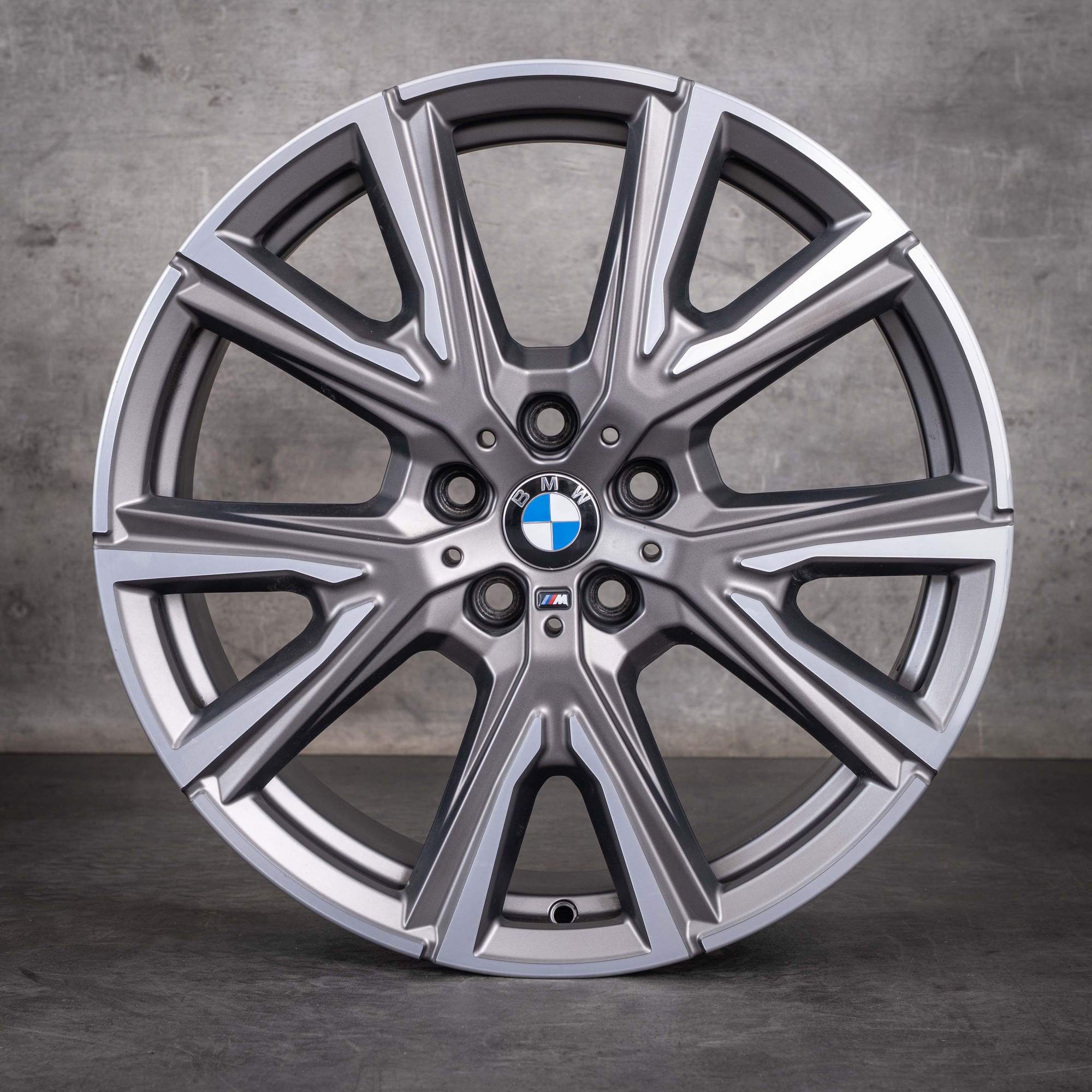 OEM BMW 1 Series 2 Series 19inch Rims F40 F44 Gran Coupe Styling 557 M 8053525 Cerium Gray Diamond Cut Polished Finish