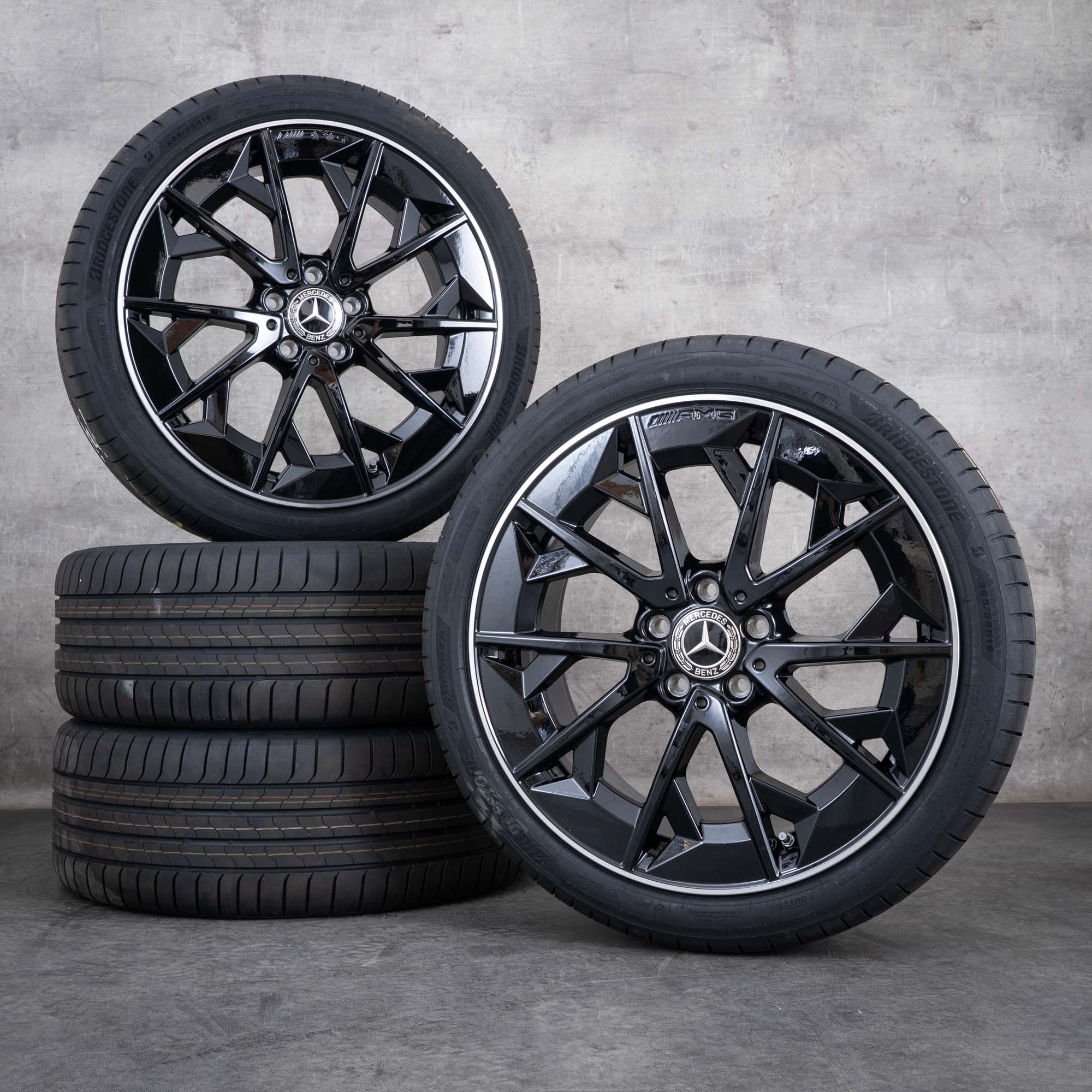 Originele Mercedes Benz CLA EQ AMG velgen 19 inch C174 C178 zomerwielen A1744011400 A1744011500 zwart gepolijst