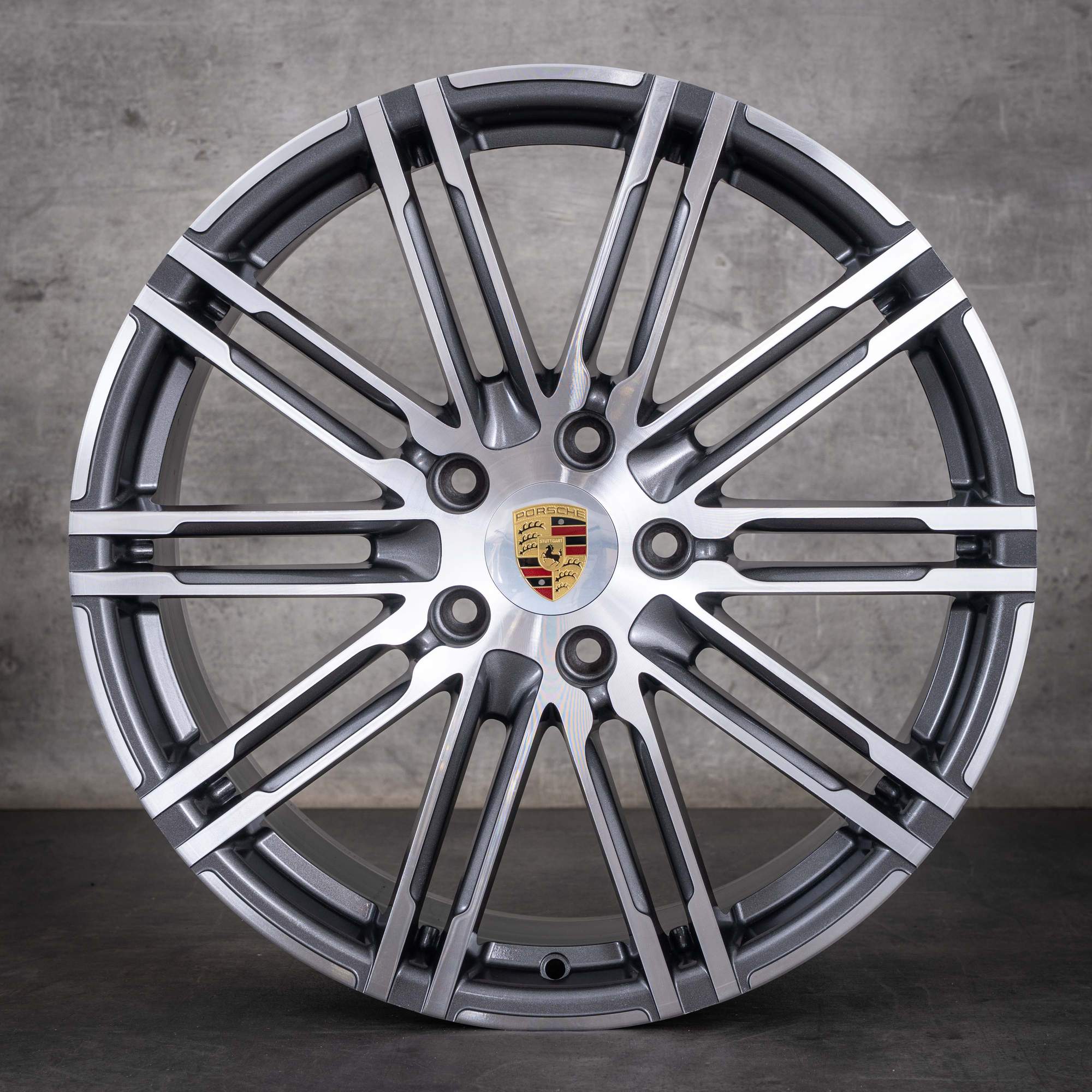 Originale Porsche Panamera-fælge 20 tommer 970 G1 97036217807 97036219202 titan, diamond cut