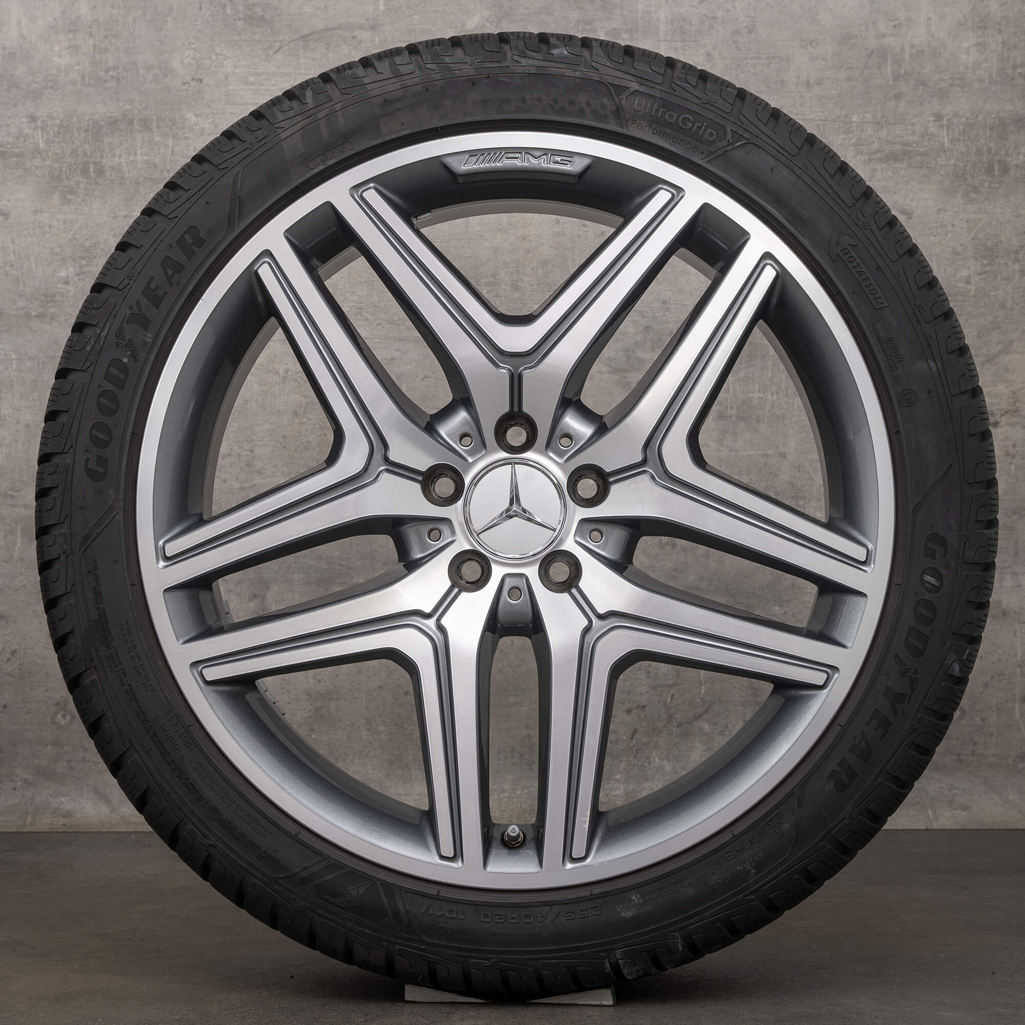 Alkuperäiset Mercedes Benz GLA GLB 35 45 AMG talvirenkaat 20 tuuman H247 X247 vanteet A2474012000 himalajanharmaa Kiillotettu UUSI