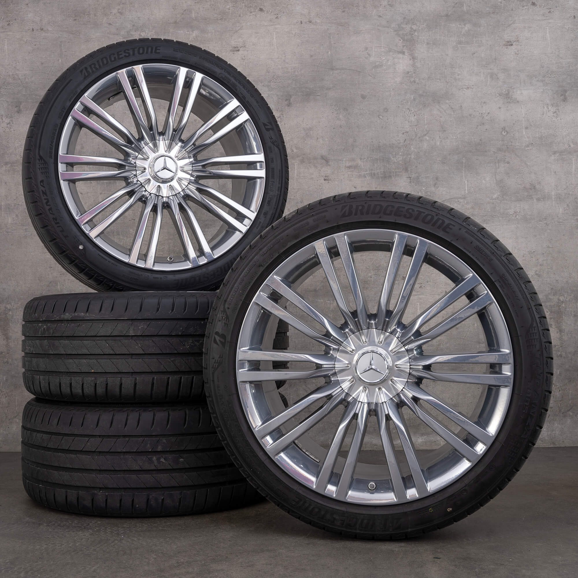 Originální disky Maybach Mercedes-Benz Třídy S 20 palců W223 Z223 letní kola A2234014000 s vysoce lesklým povrchem letní pneumatiky