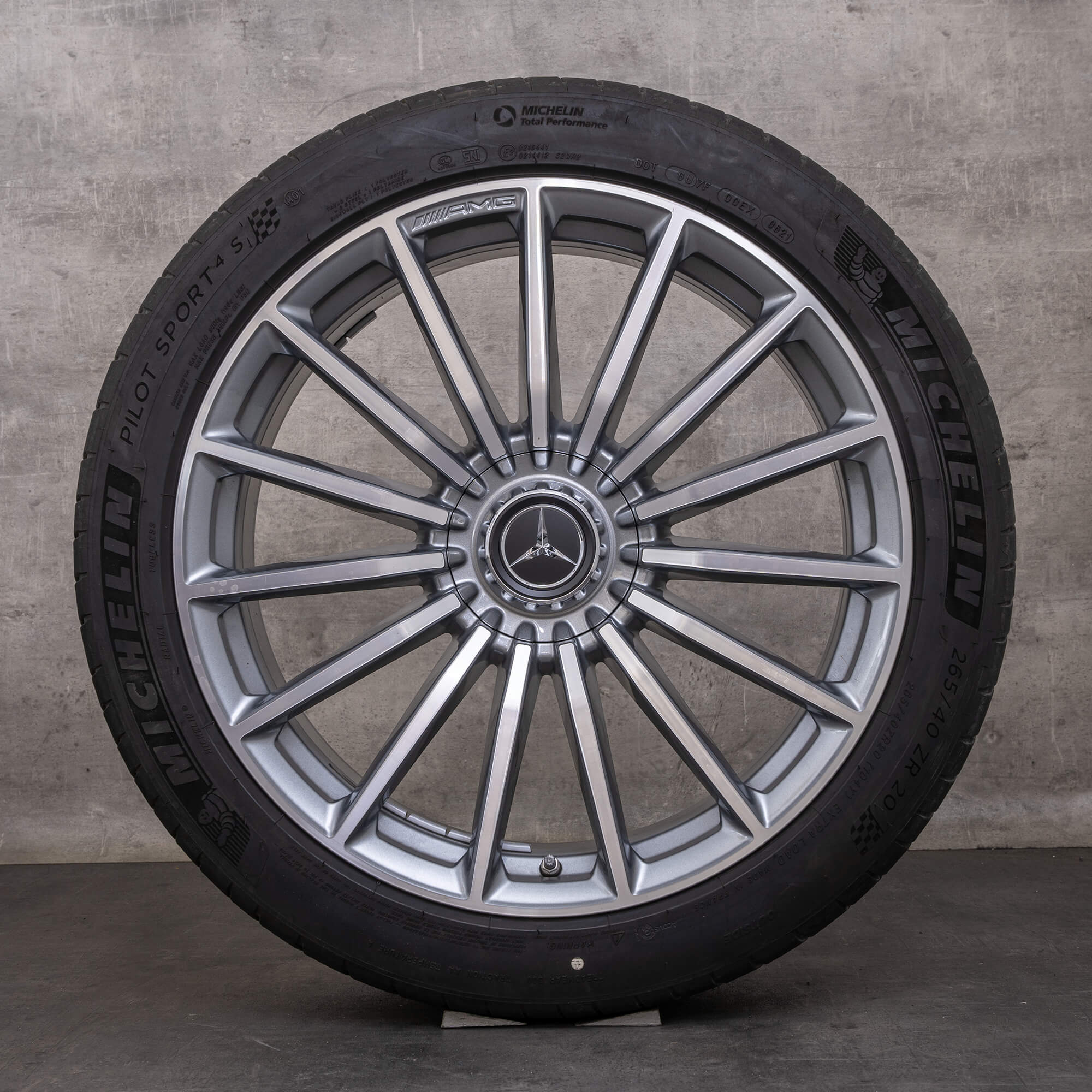 Alkuperäiset Mercedes Benz GT 43 53 63 & S 4Matic+ AMG talvirenkaat 20 tuuman X290 4-oviset vanteet A2904010600 A2904010700 himalaya harmaa kiillotettu