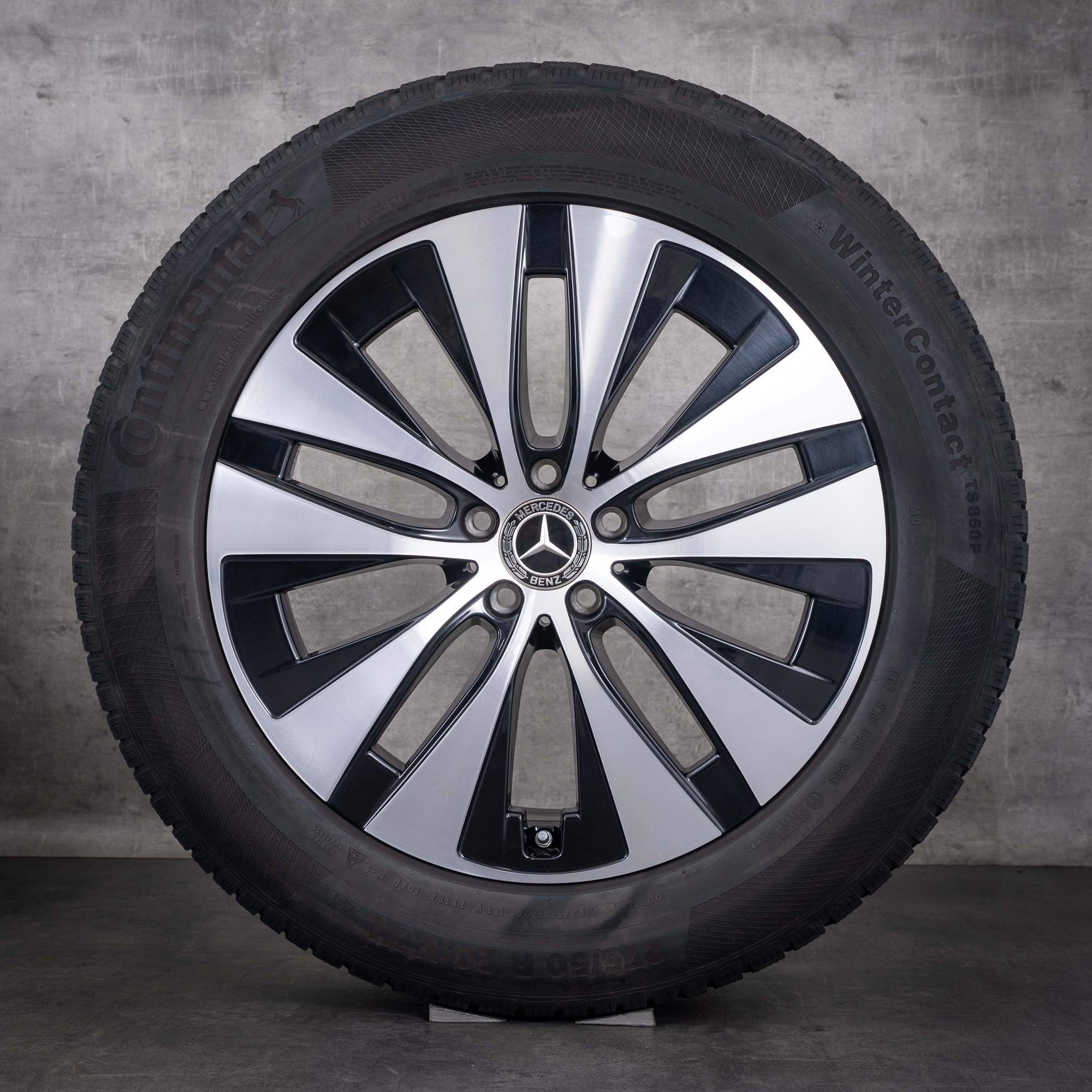 OEM Mercedes-Benz GLE 20inch winter wheels V167 C167 rims A1674013301 A1674013401 Black diamond cut