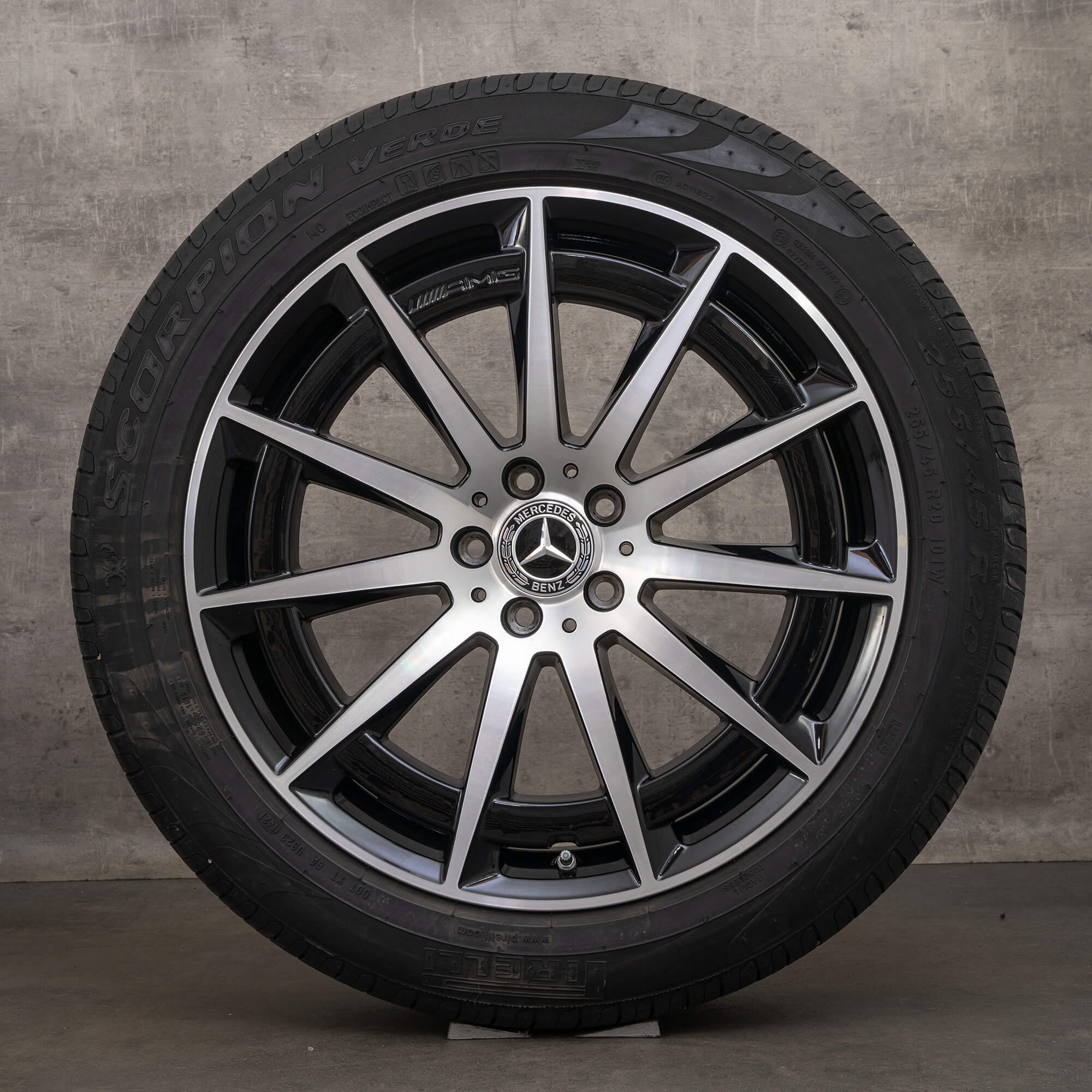 Jantes originais Mercedes EQC N293 de 20 polegadas para pneus verão A2934010800