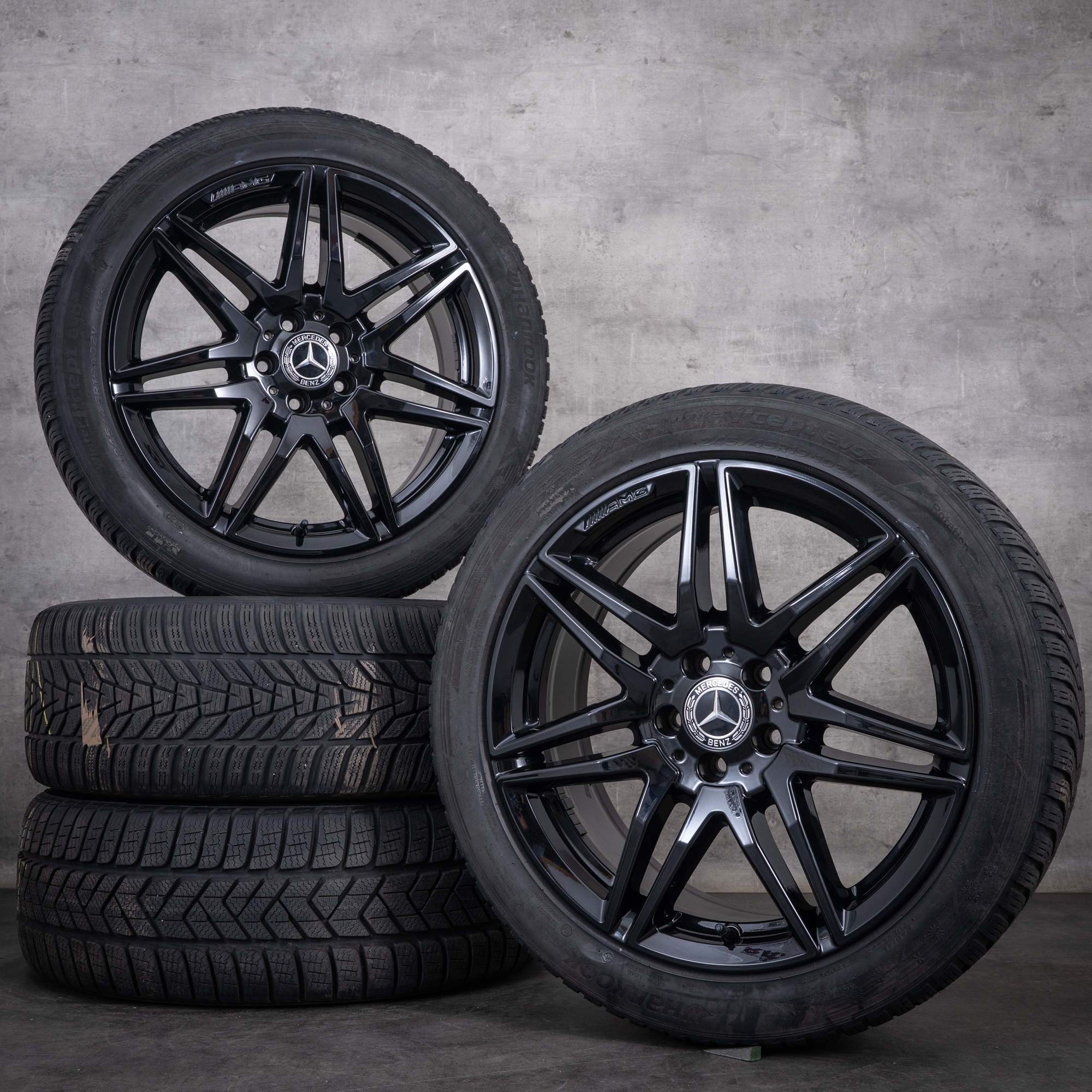 Jante originale Mercedes-Benz Clasa V AMG pentru anvelope de iarnă, 19 inci, W447, A4474015100, negru lucios