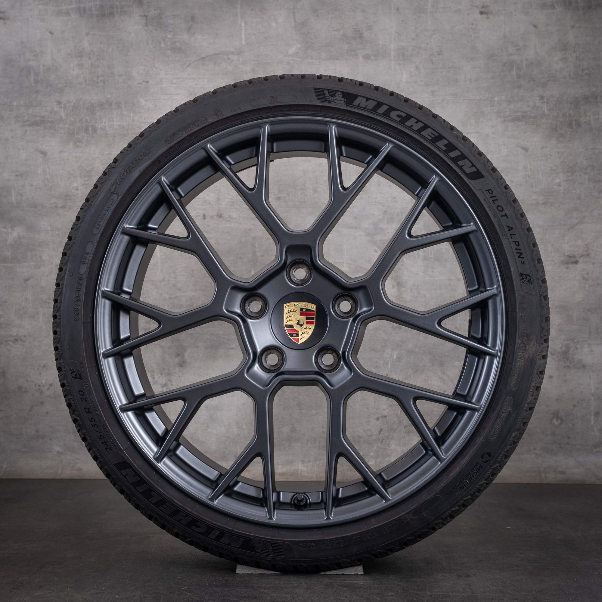 Original Porsche 992 II Winterräder 20 21 Zoll Carrera C2 C4 4S GTS Felgen RS Spyder 992044631H Anthrazitgrau