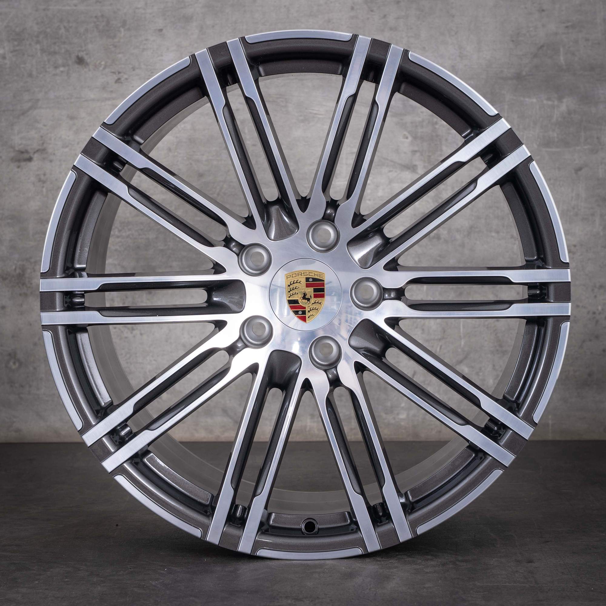 Originale Porsche 992 I II-fælge 20 tommer Turbo S 99136216106 99136216609 Turbo III titan foran diamond cut NY