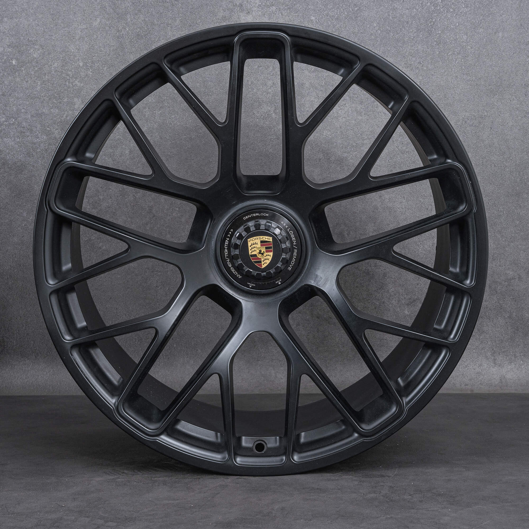 Originale Porsche 20 tommer 991.1 Carrera GTS-fælge 99136216735 sort satinfinish