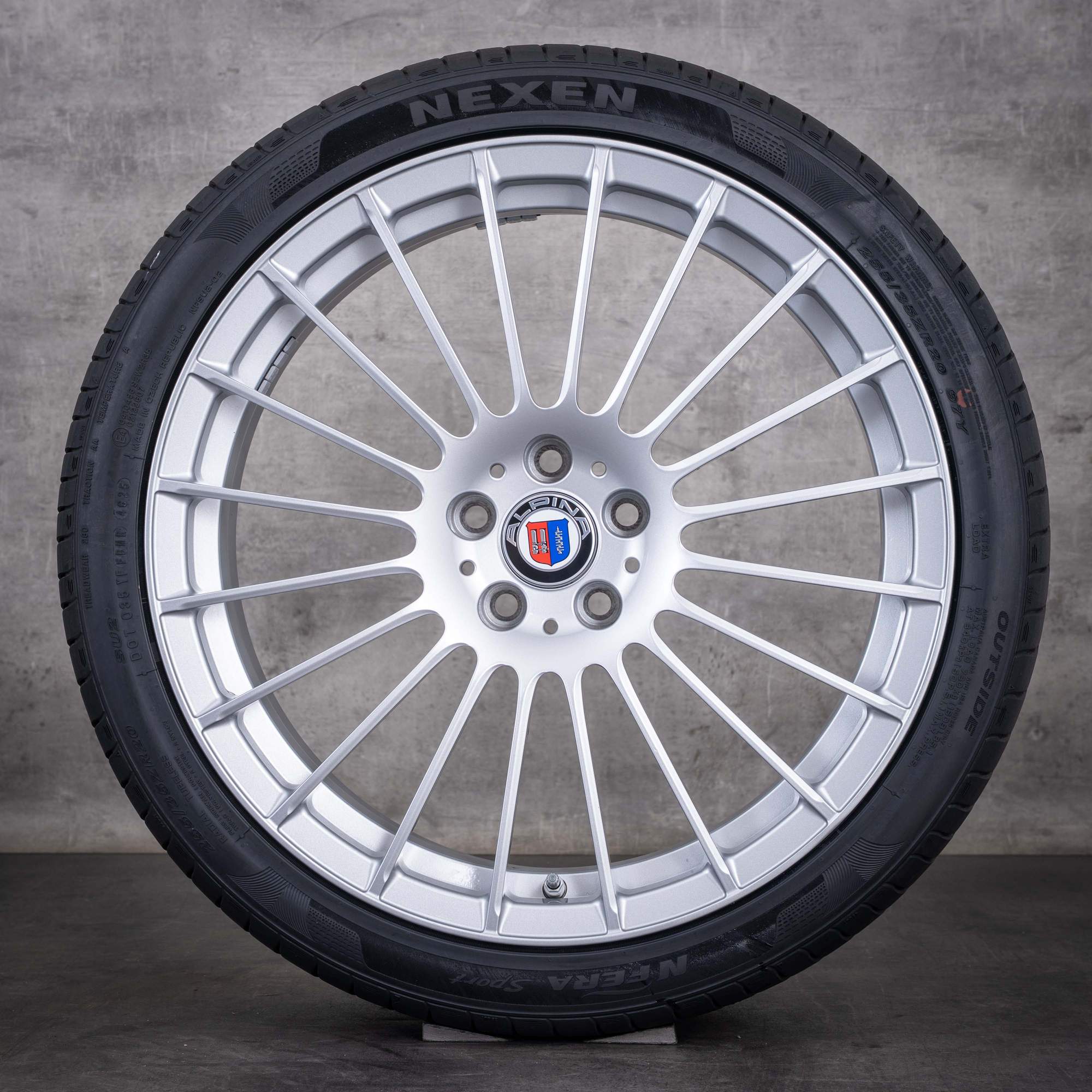 Alpina 5-sarjan alkuperäiset talvirenkaat 20 tuumaa B5 G30 G31 vanteet C217 3611826 3611827 kiiltävä hopea
