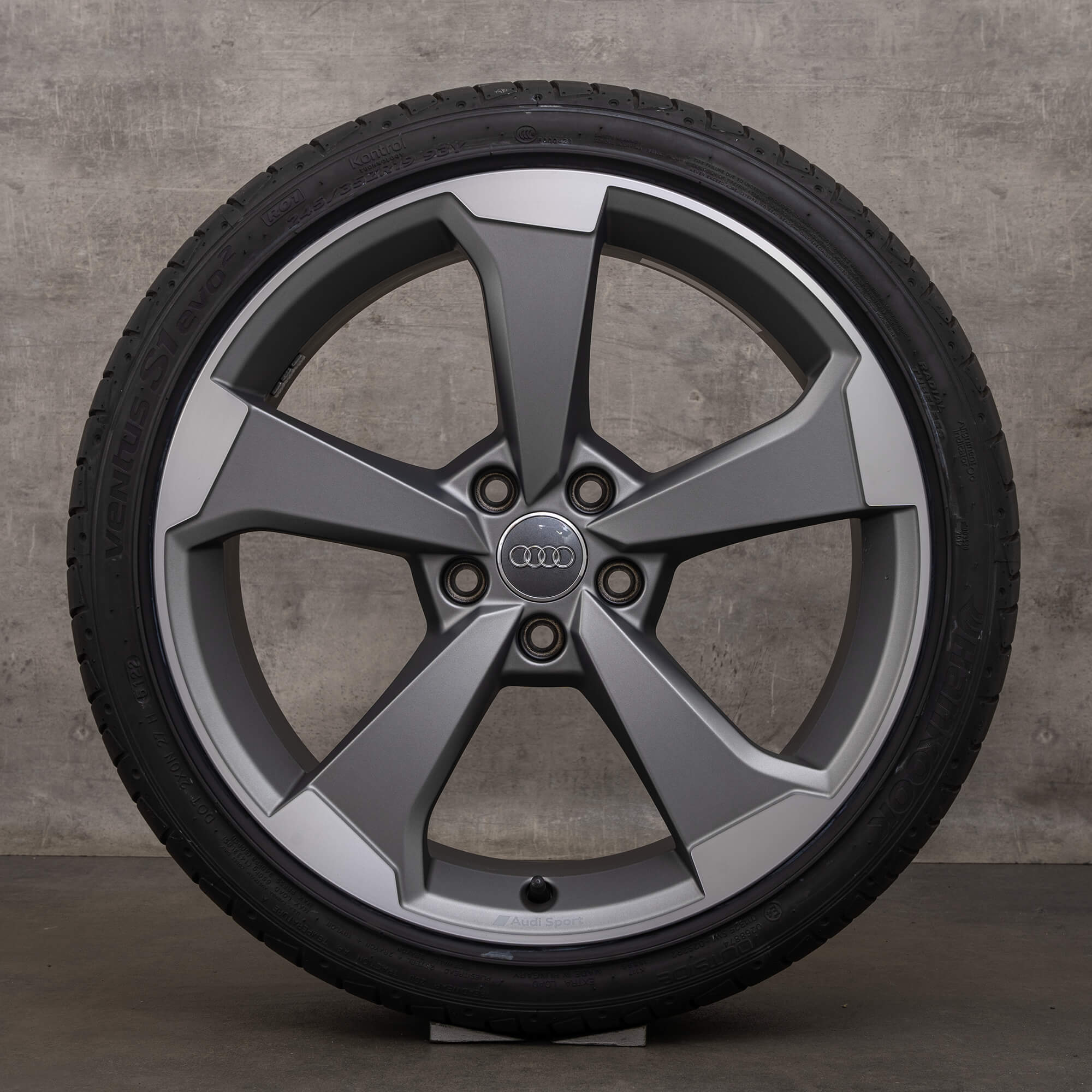 OEM Audi A4 S4 rims 19 inch B9 8W summer tires Rotor 8W0601025CG wheels