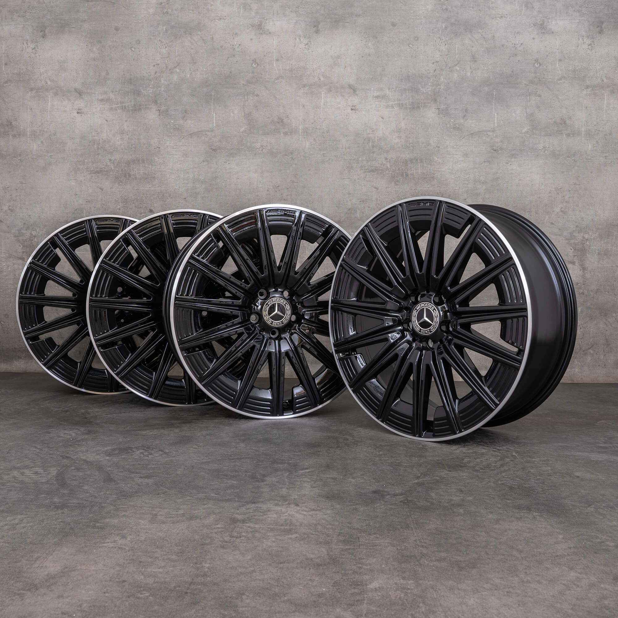 Alkuperäiset Mercedes Benz CLE AMG vanteet 20 tuuman C236 A2364012300 A2364012400 musta kiillotettu