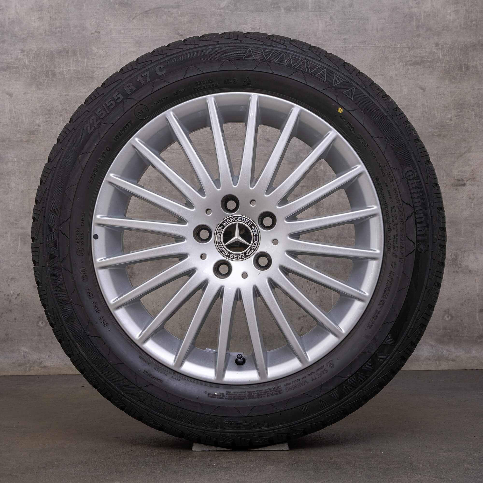 Original Mercedes Benz Classe V roues d'hiver 17 pouces W447 Vito Viano jantes A4474012300 argent