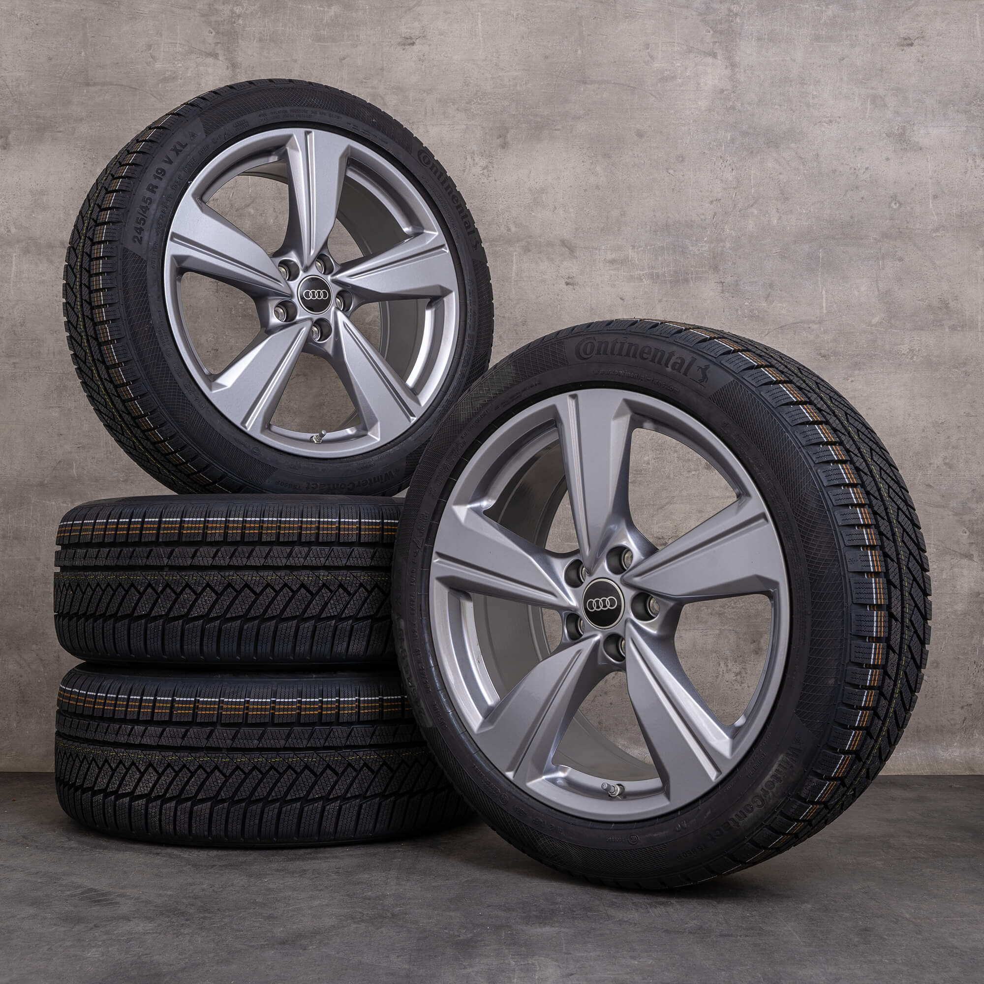 Originální zimni alu kola Audi A6 20" 4P C9 disky 4P0601025G platinově šedé NOVÉ