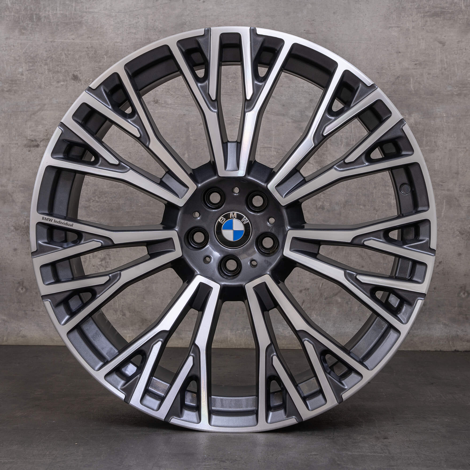 Jantes originais BMW X5 X6 22 polegadas G05 G06 6883763 6883764 Styling 745i orbit grey glossy turned