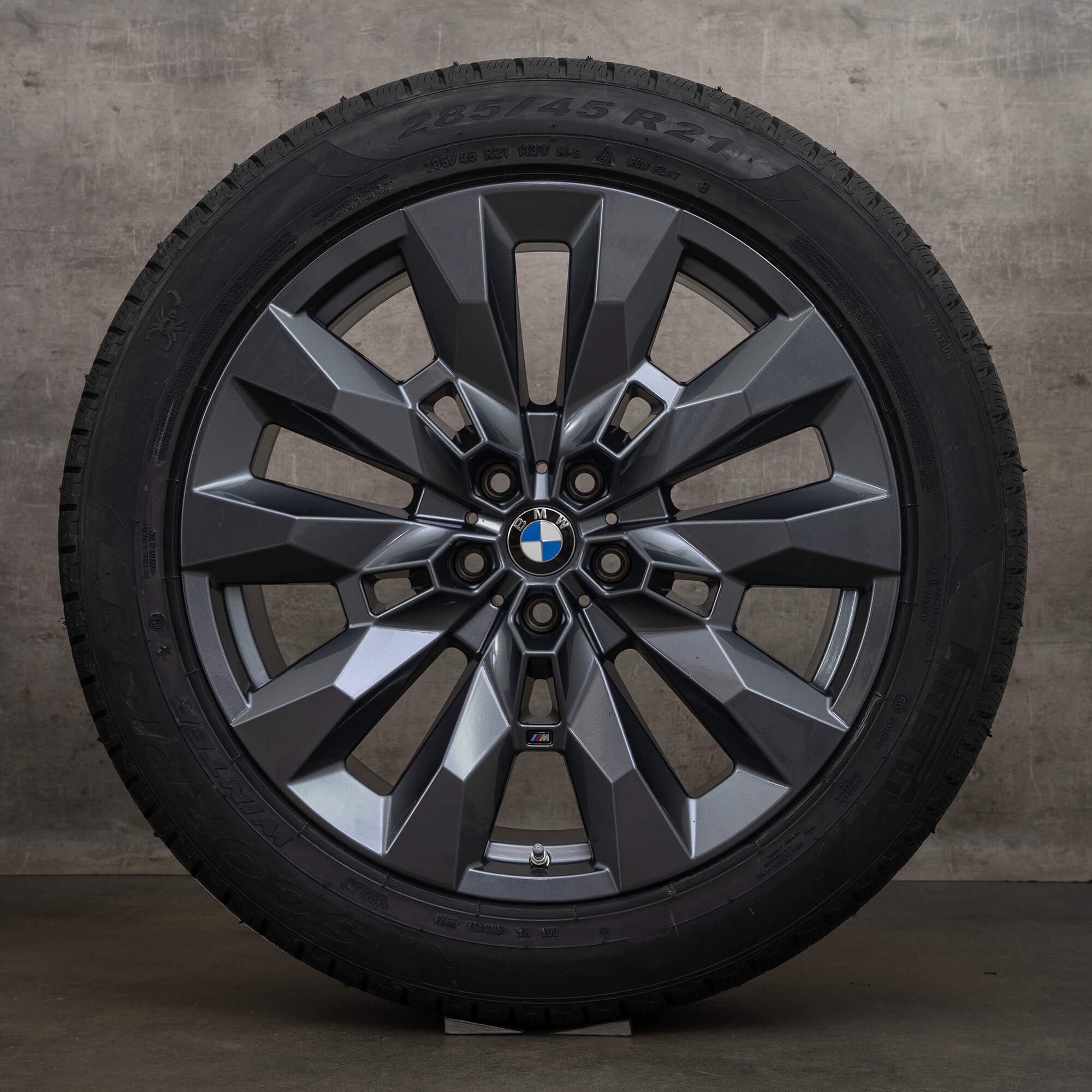 Original BMW XM Winterräder 21 Zoll G09 Felgen Styling 917 M 6856012 gunmetal grey