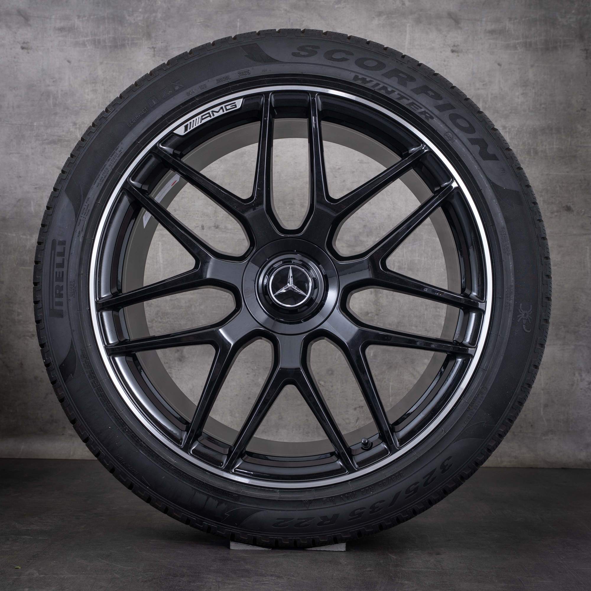 Oryginalne felgi Mercedes Benz GLE 53 63 AMG 22 cale X167 C167 koła letnie A1674014400 A1674014500 czarne Polerowane NOWE
