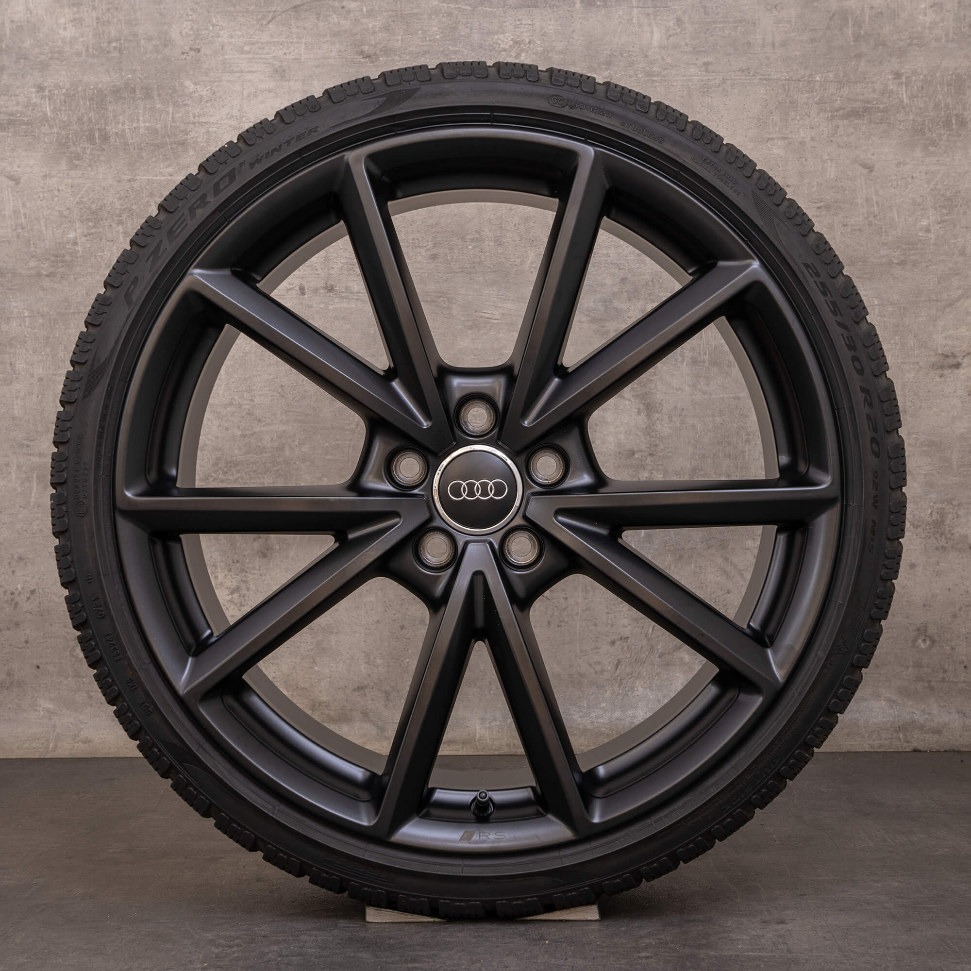 Original Audi TT TTS TTRS fälgar 20 tum 8S FV sommarhjul 8S0601025P svart matt