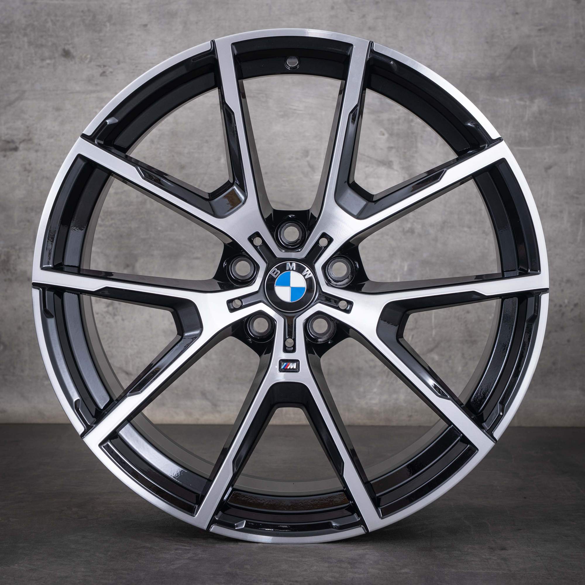 Alkuperäiset BMW 8-sarjan vanteet 20 tuumaa G14 G15 G16 Styling 728 M 8097240 8097241 Kiillotettu musta UUDET