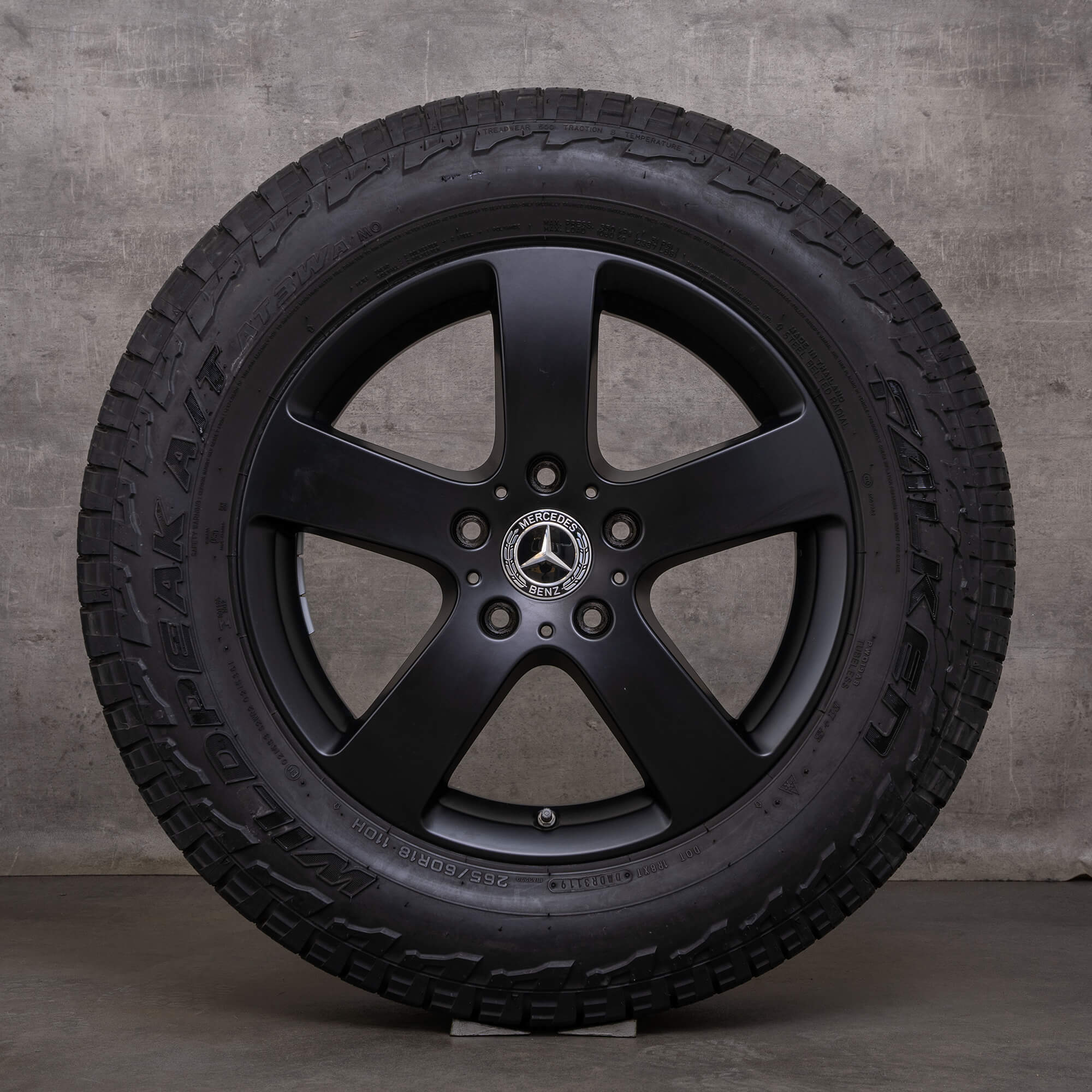 Originele Mercedes G-Klasse winterwielen 18 inch 463A velgen A4634010900 zwart mat