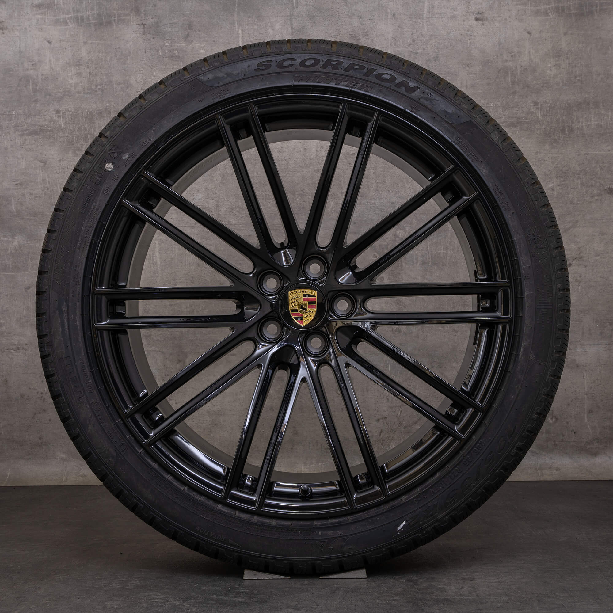 Jantes e pneus inverno originais Porsche Macan II & III jantes de 21 polegadas S GTS 95B601025DN 95B601025DP jet black NOVO