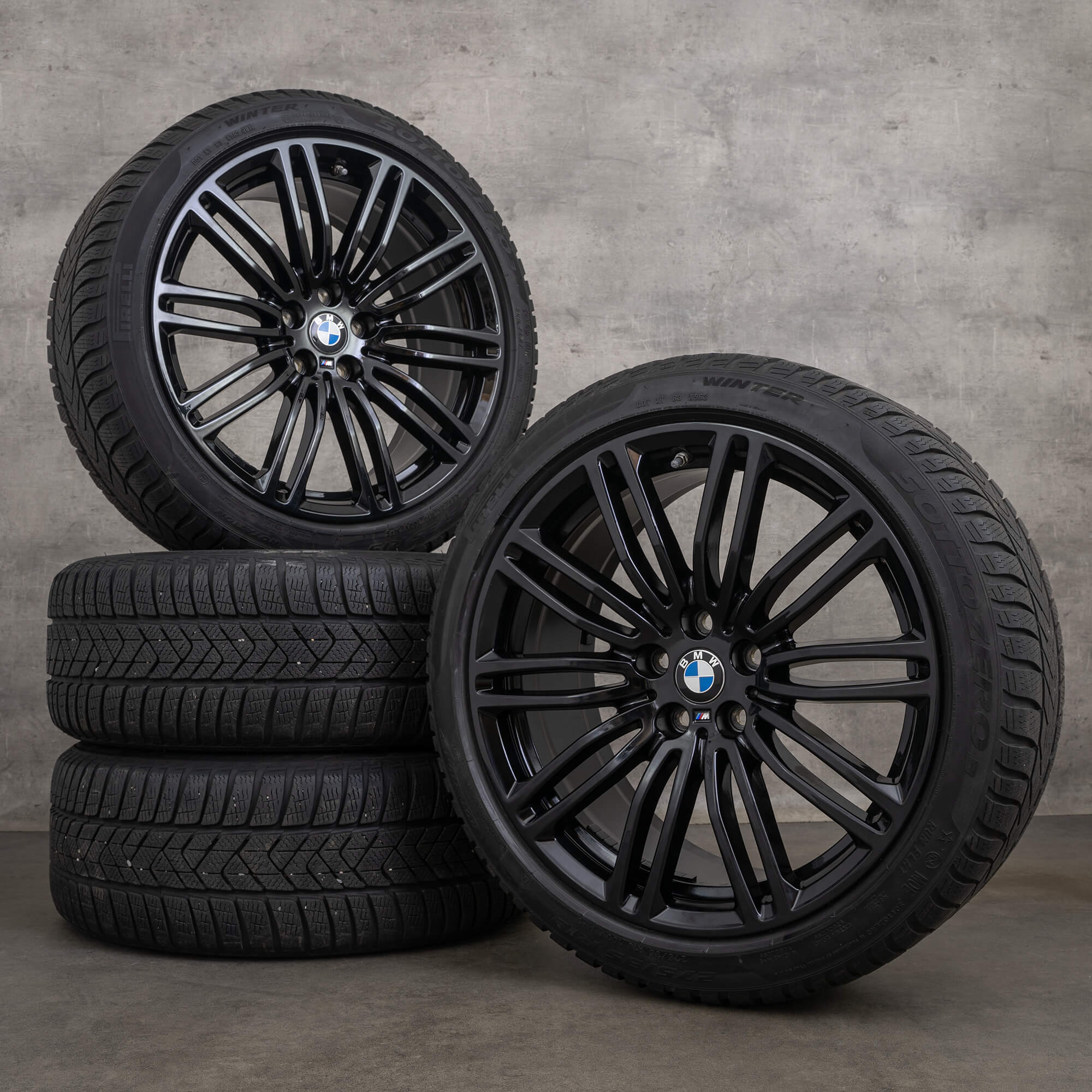 BMW 5er G30 G31 Winterräder 19 Zoll Felgen Winterreifen 664 M 7855083 7855084