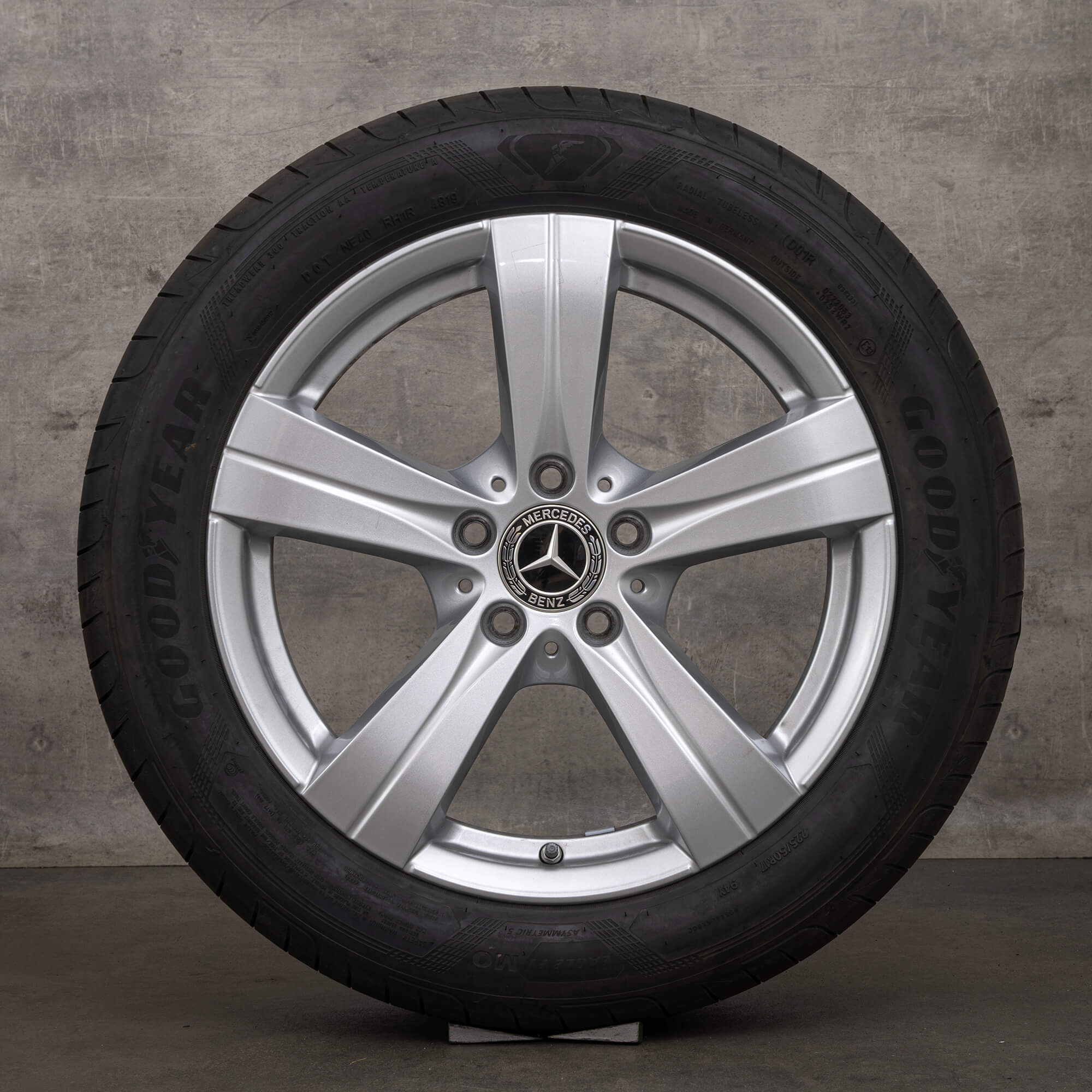 OEM Mercedes Benz C-Class rims 17 inch W206 S206 summer wheels A2064017200 silver