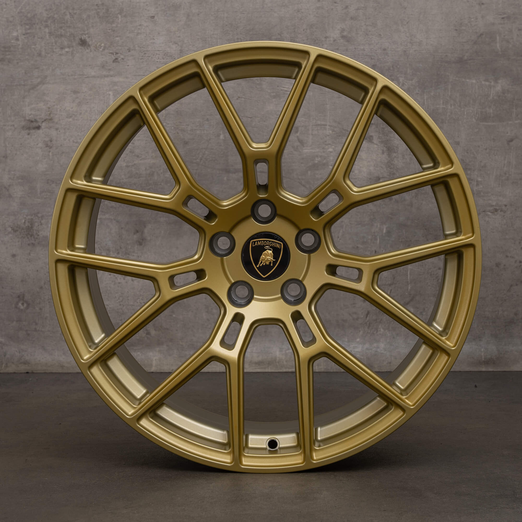 Originele Lamborghini Huracan velgen 19 inch 4T0601017 goud mat