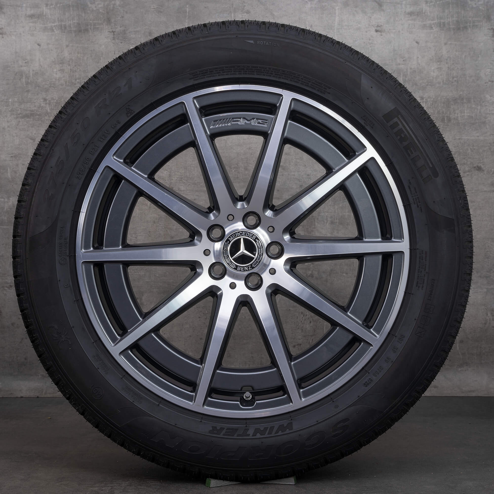 AMG 21 Zoll Mercedes Benz Felgen GLS 63 X167 Winterreifen 