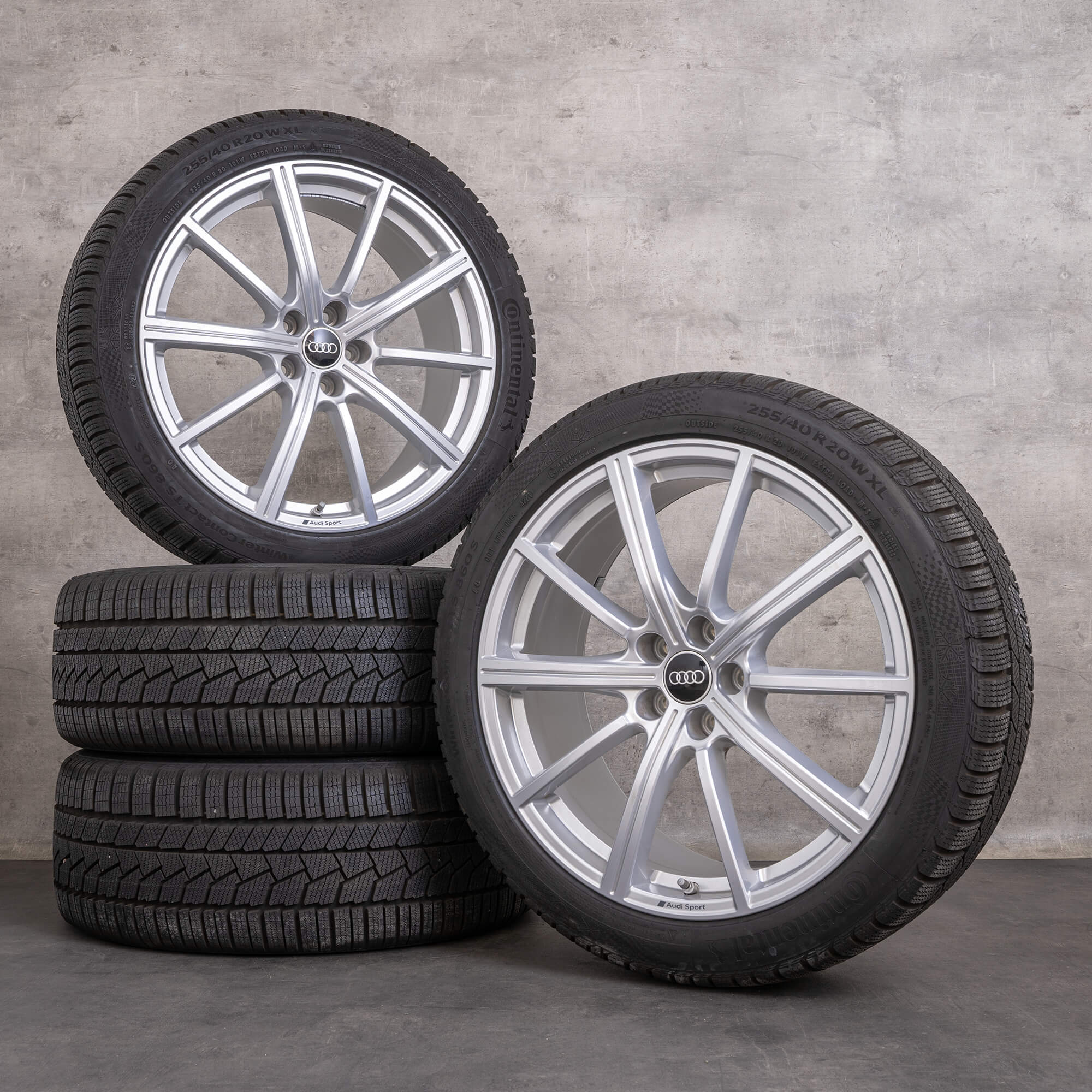 Original Audi RSQ3 Winterräder 20 Zoll F3 Felgen 83A601025S silber glanz NEU - Satz mit 4 Rädern
