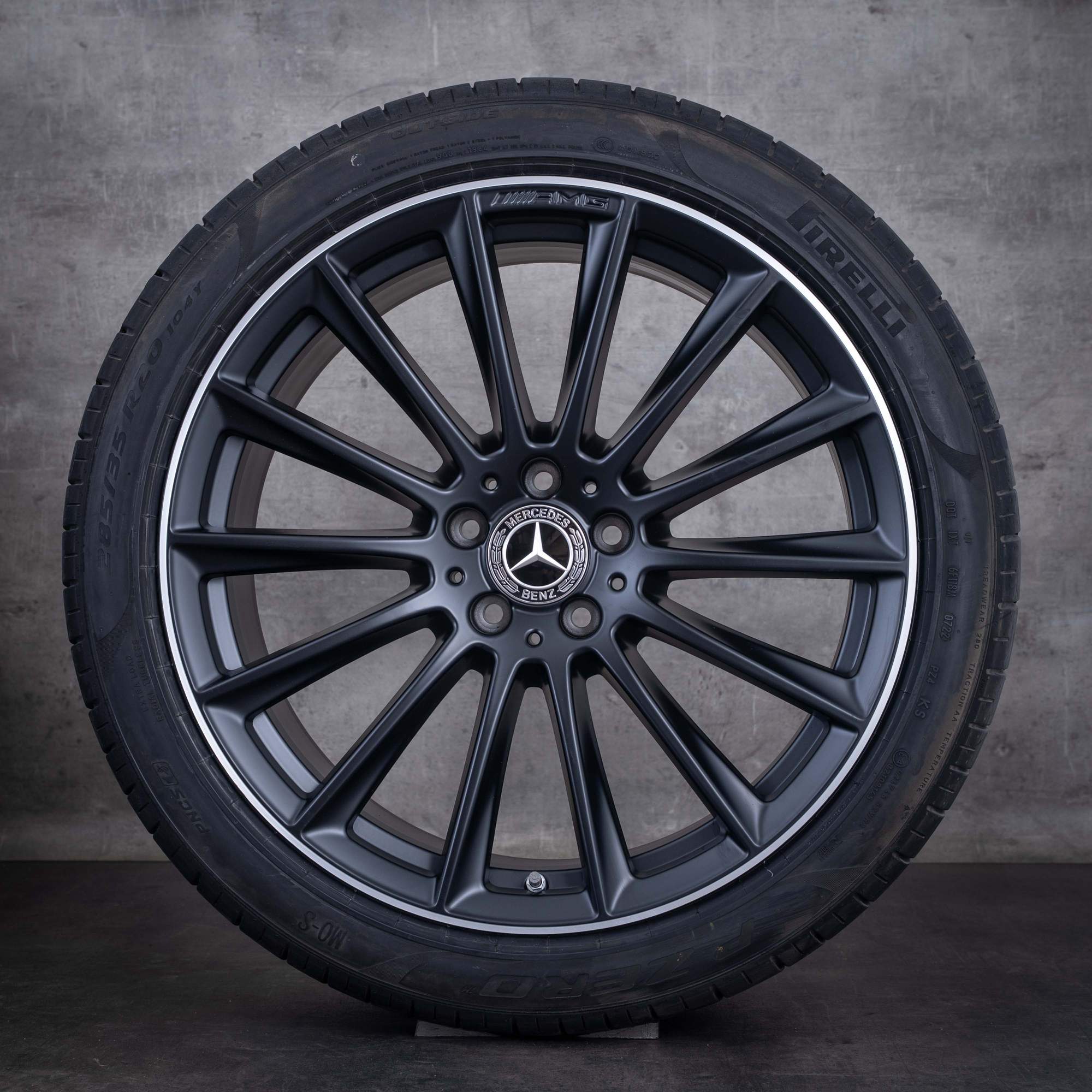 Jante originale Mercedes-Benz Clasa S pentru anvelope de iarnă 20 inch W223 V223 X223 coduri A2234011500 A2234011600 negru mat jante diamantate