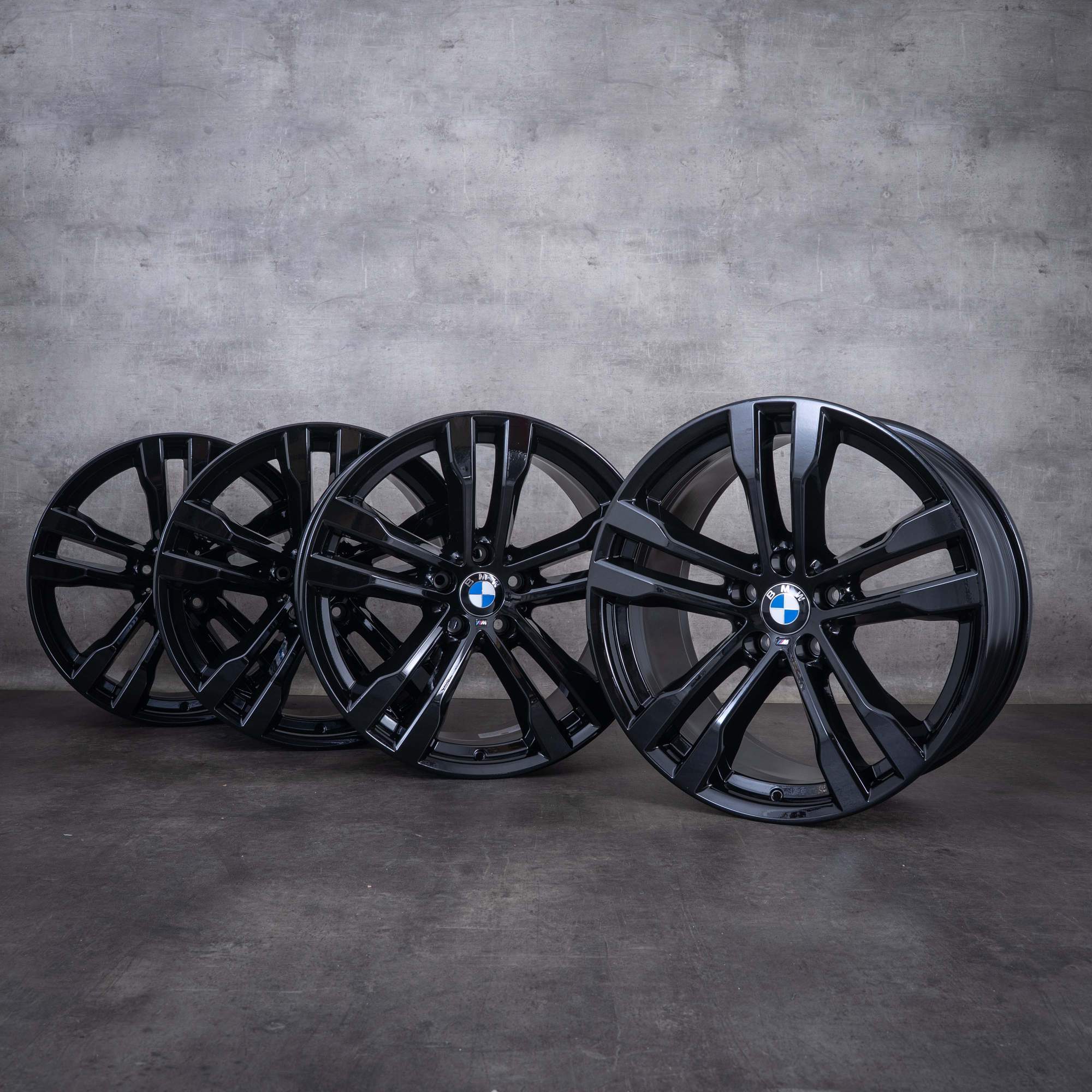 Jantes d'origine BMW X5 X6 20 pouces E70 F15 F16 Styling 468 M 7846788 7846789 noir jais