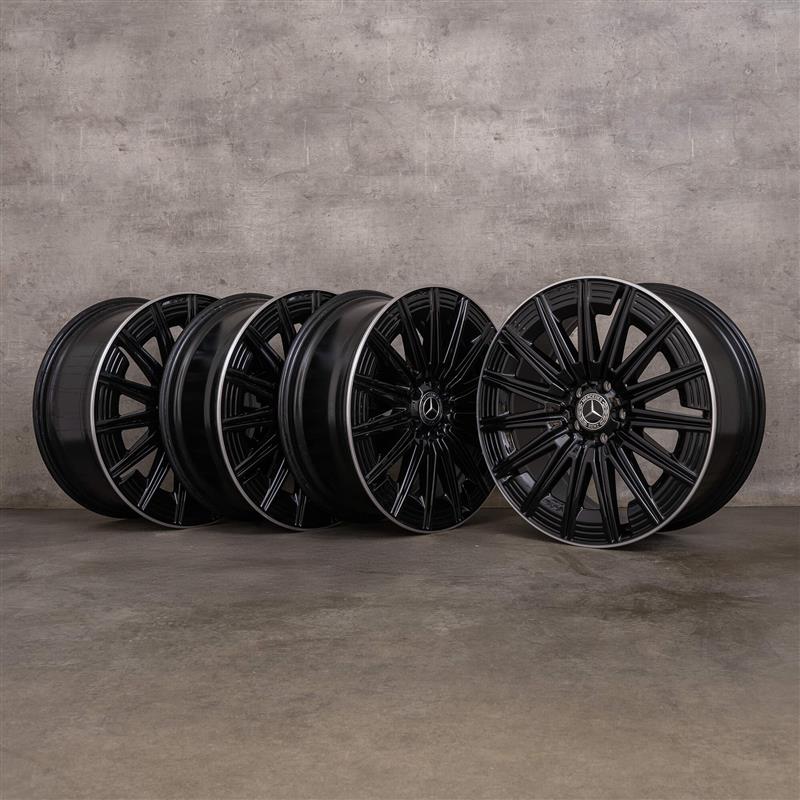 Original Mercedes Benz CLE AMG Felgen 20 Zoll C236 Coupe A2364012300 A2364012400 schwarz glanzgedreht